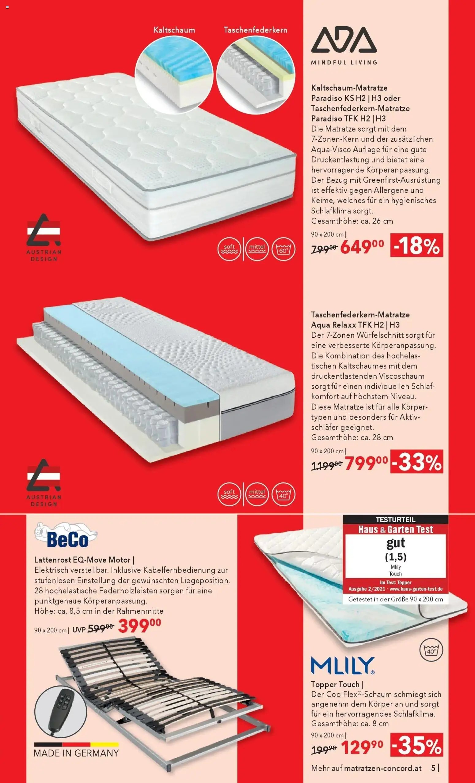 Matratzen Concord Sankt Johann in Tirol