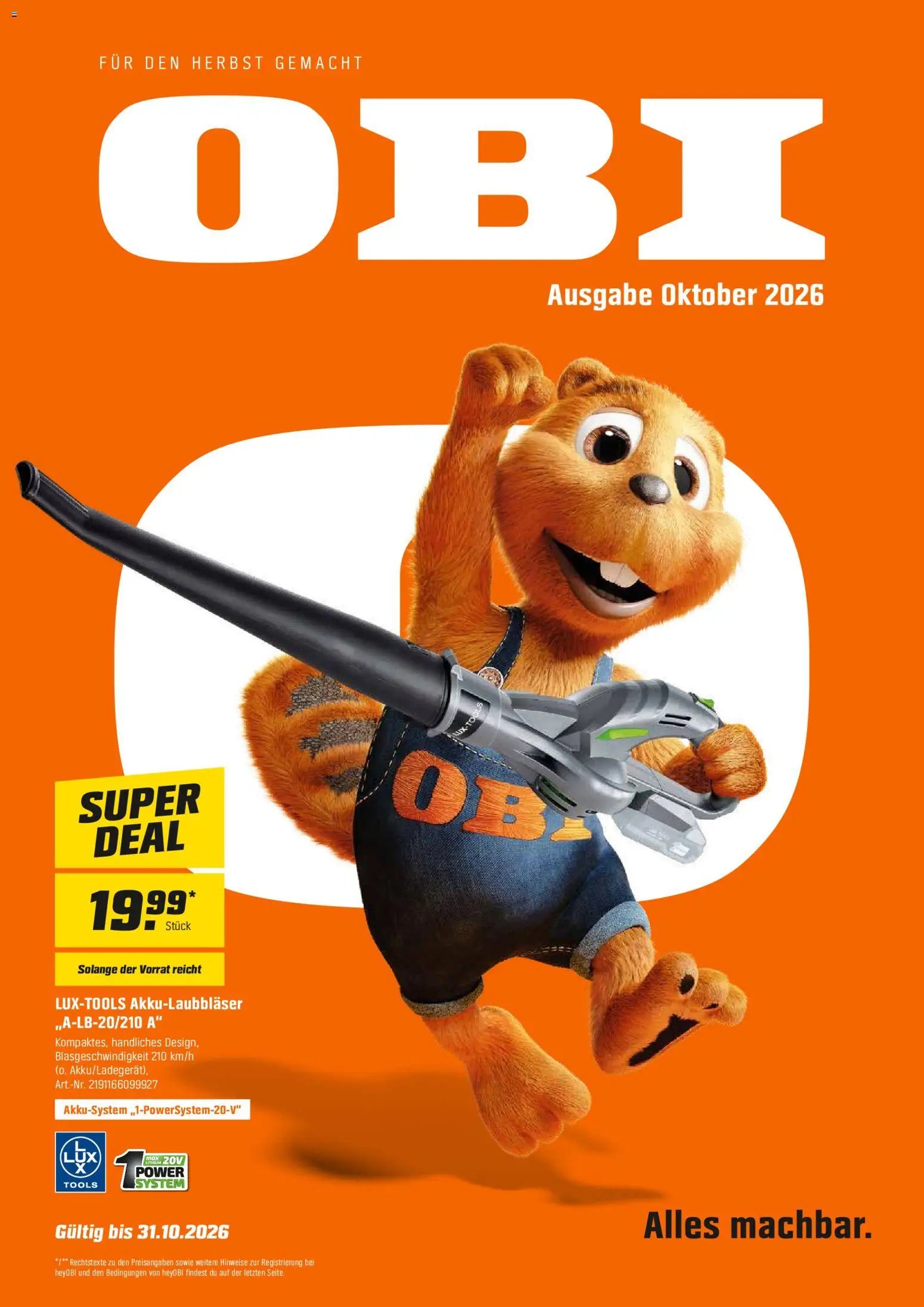 OBI Flugblatt