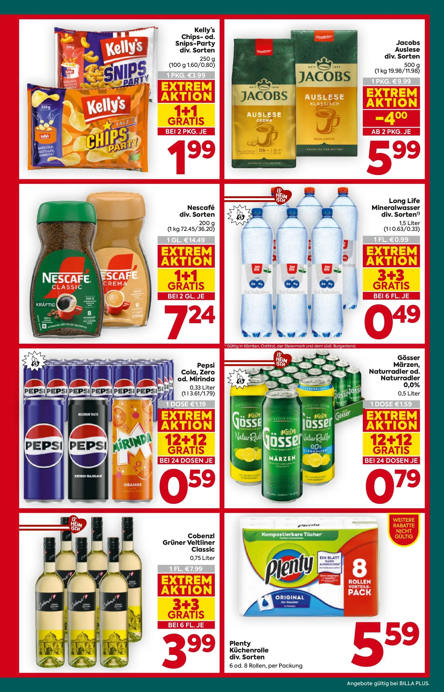 Billa Plus Flugblatt - Kärnten
