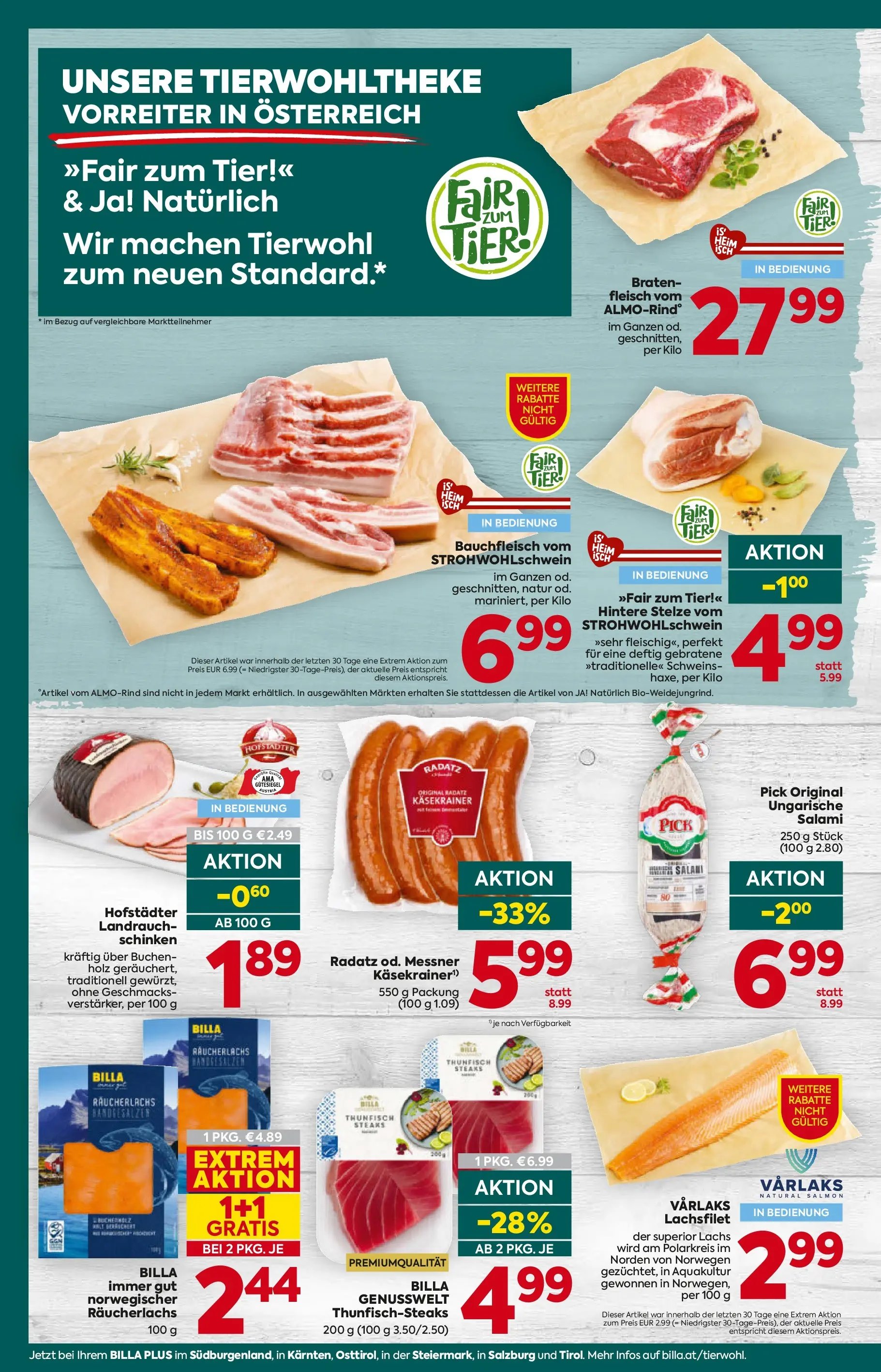 Billa Plus Flugblatt - Kärnten