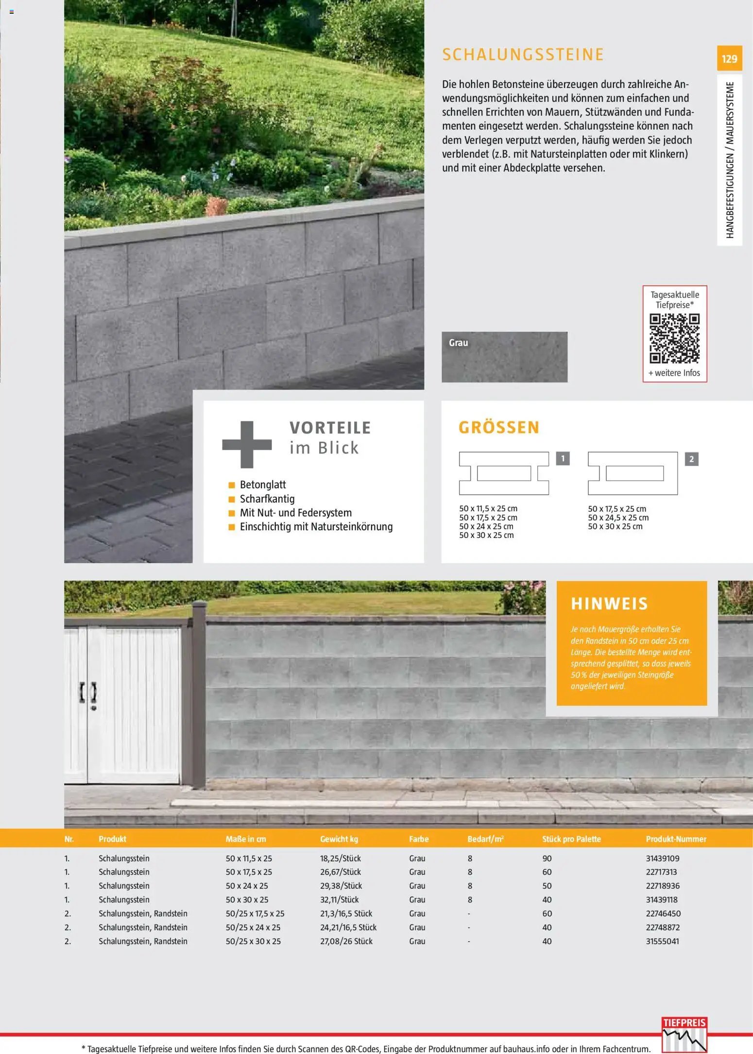 Bauhaus Gartenbaumaterialien