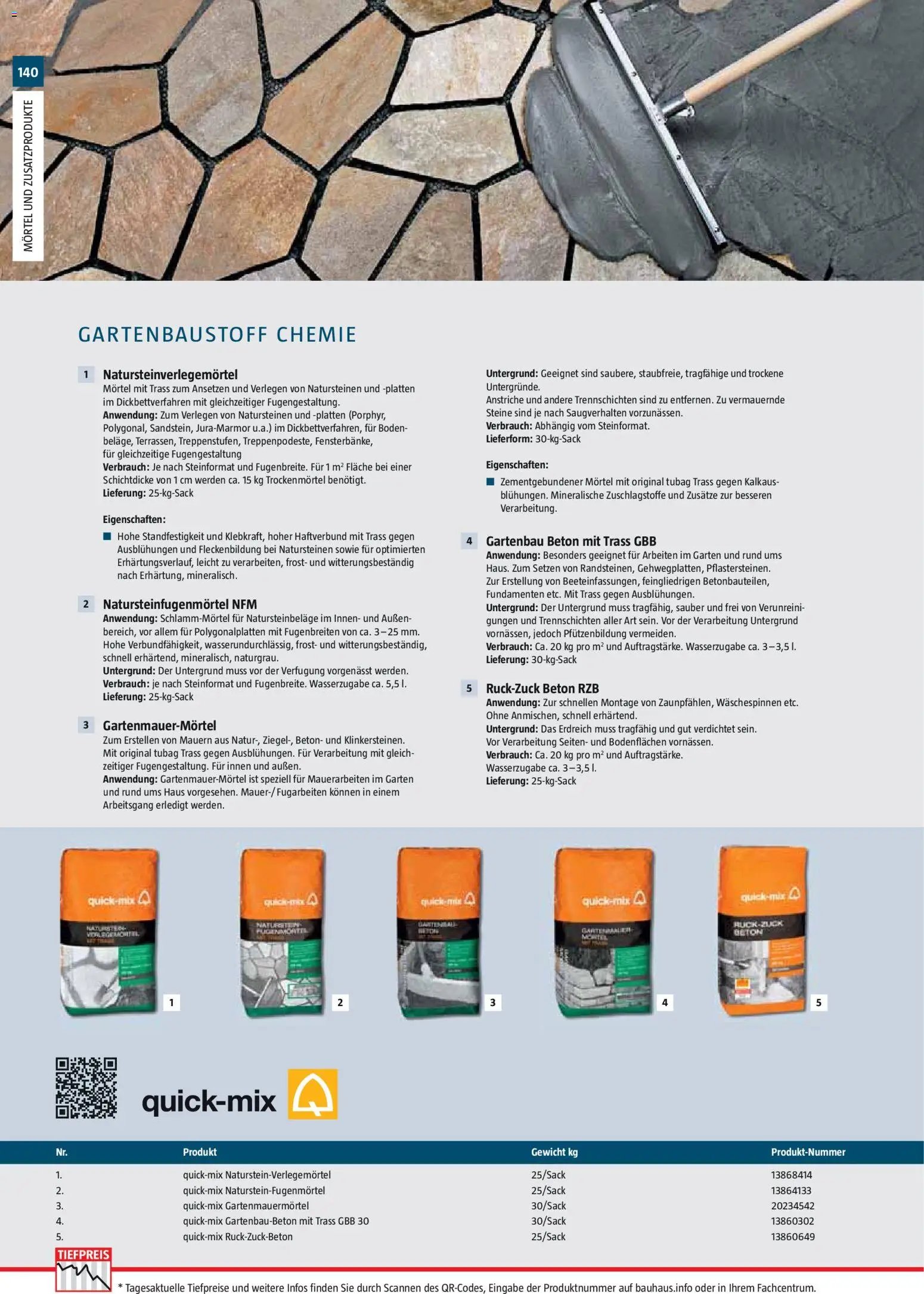Bauhaus Gartenbaumaterialien