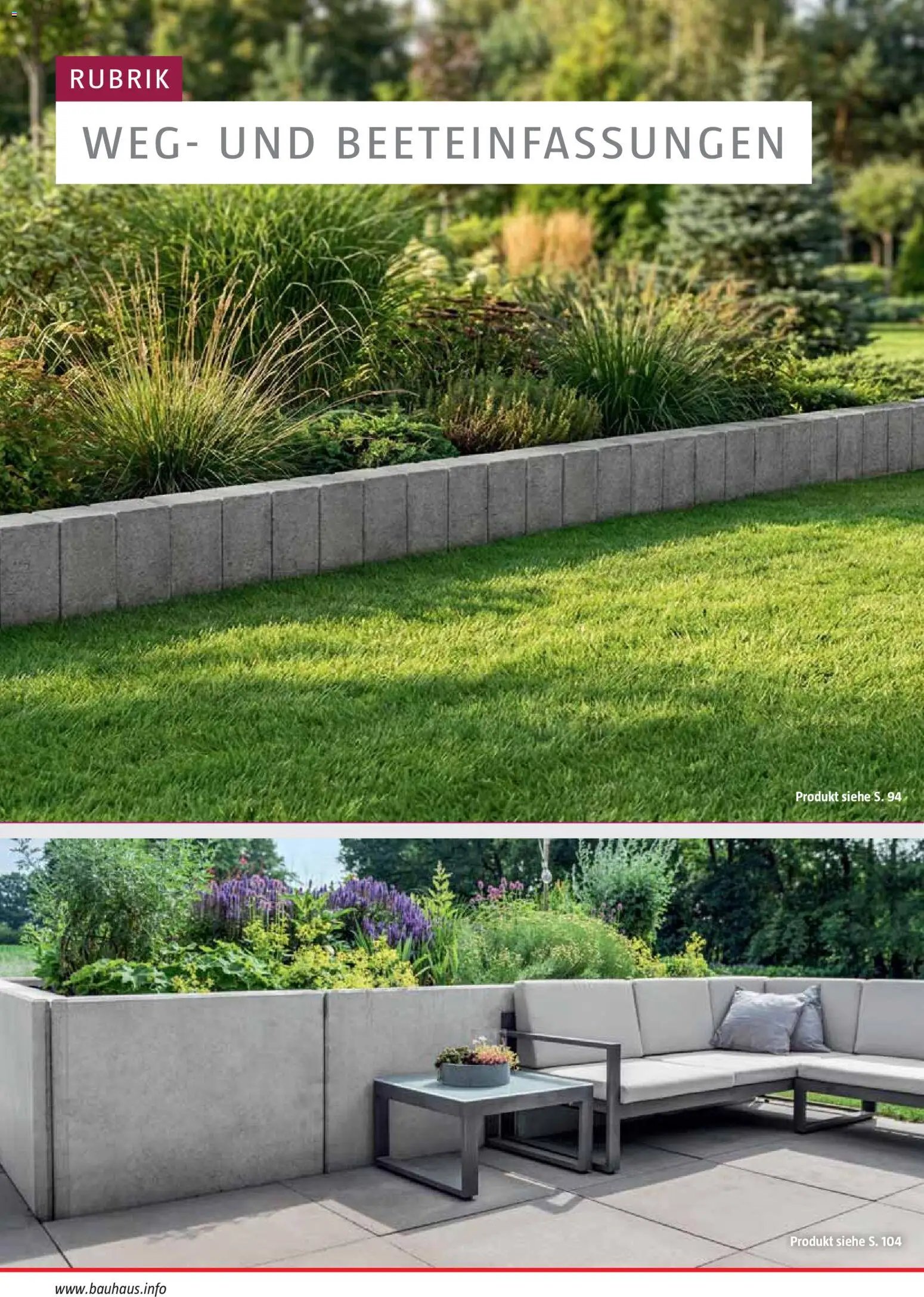 Bauhaus Gartenbaumaterialien