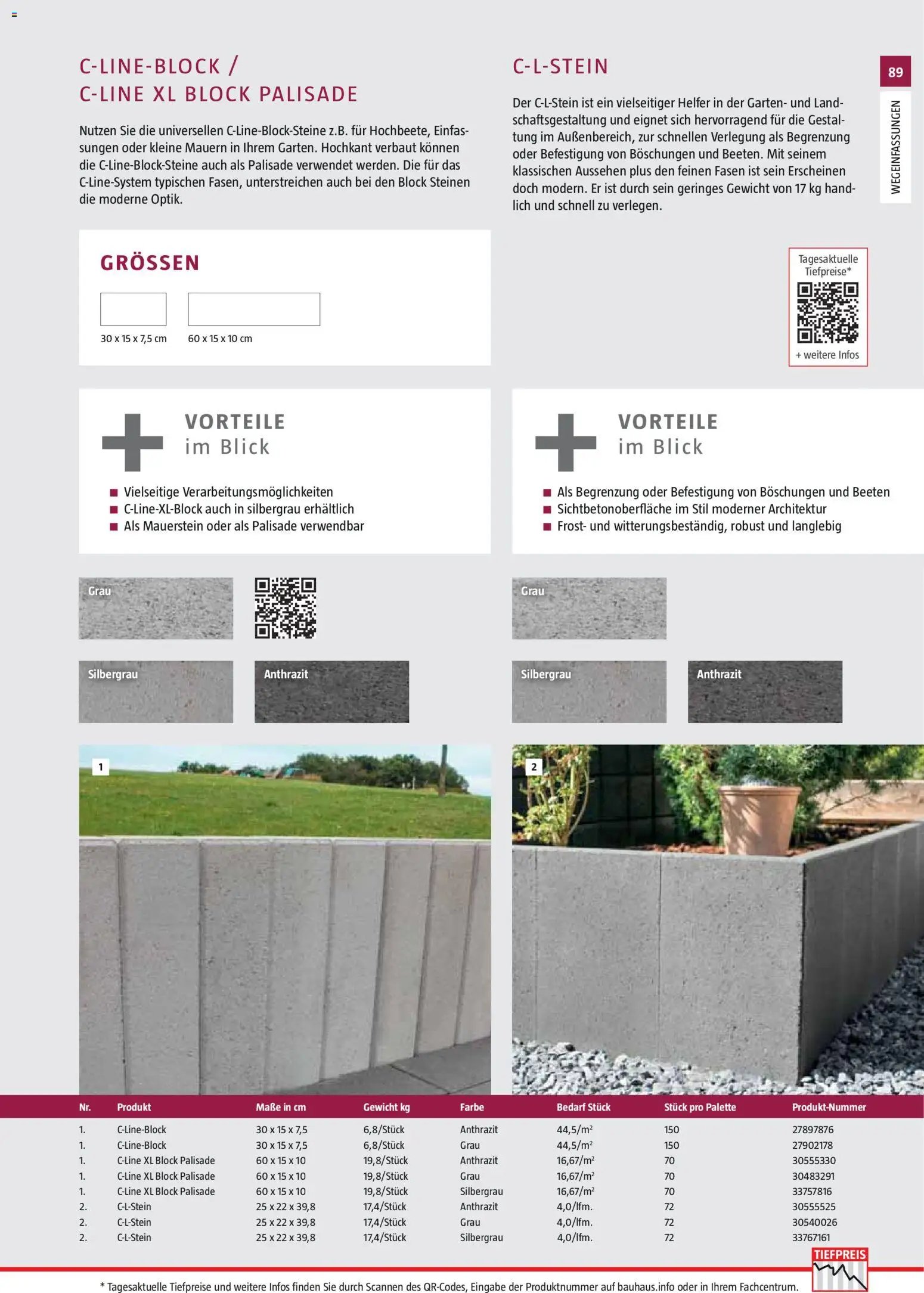 Bauhaus Gartenbaumaterialien