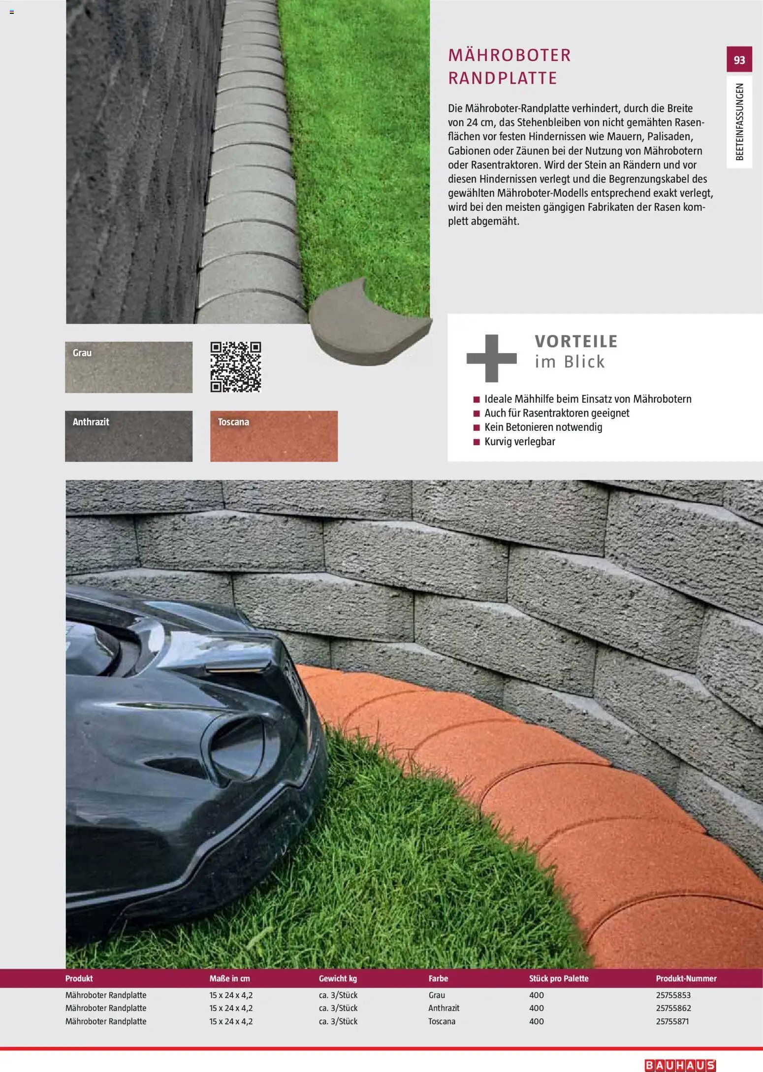 Bauhaus Gartenbaumaterialien