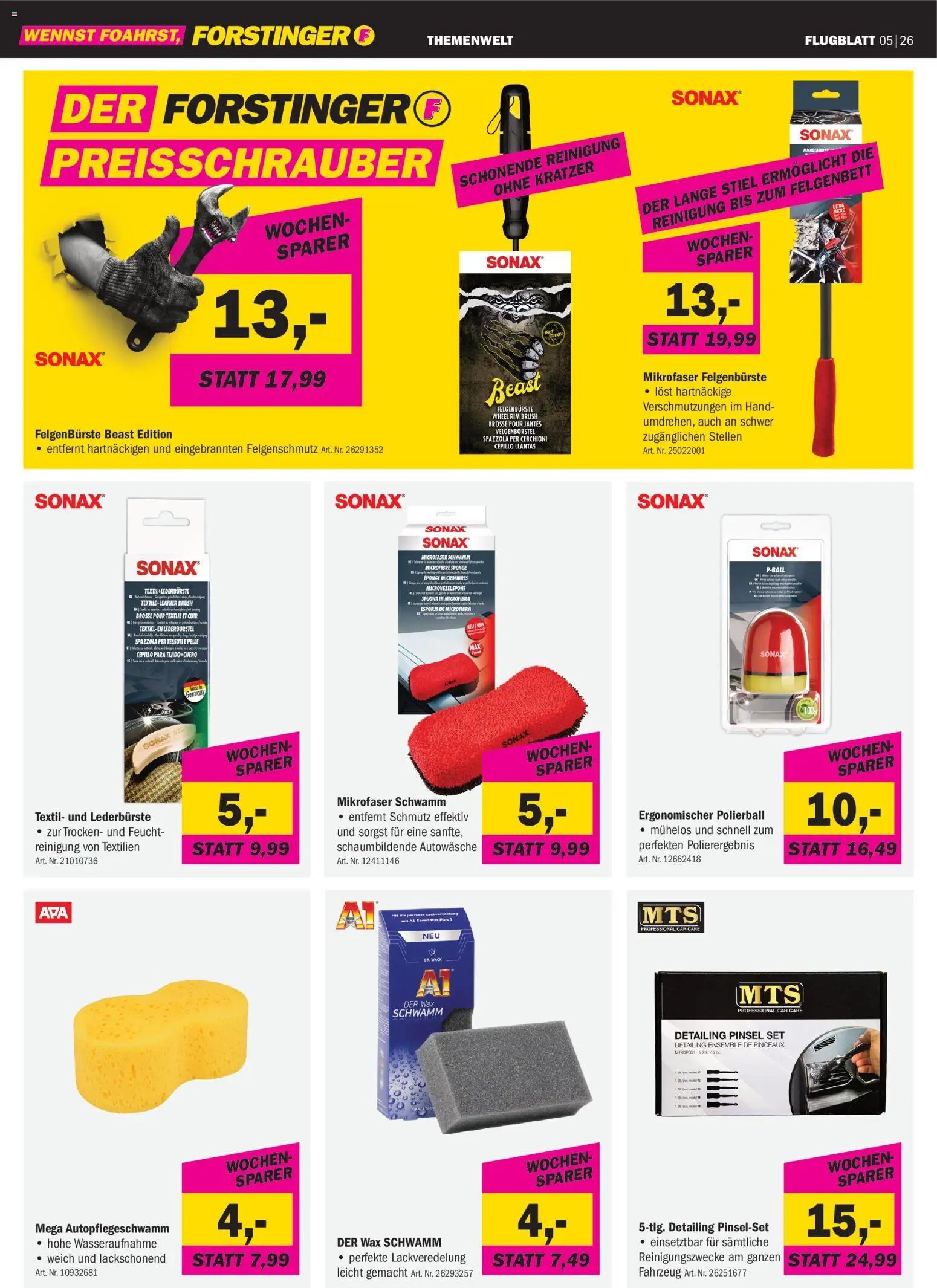 Forstinger Flugblatt