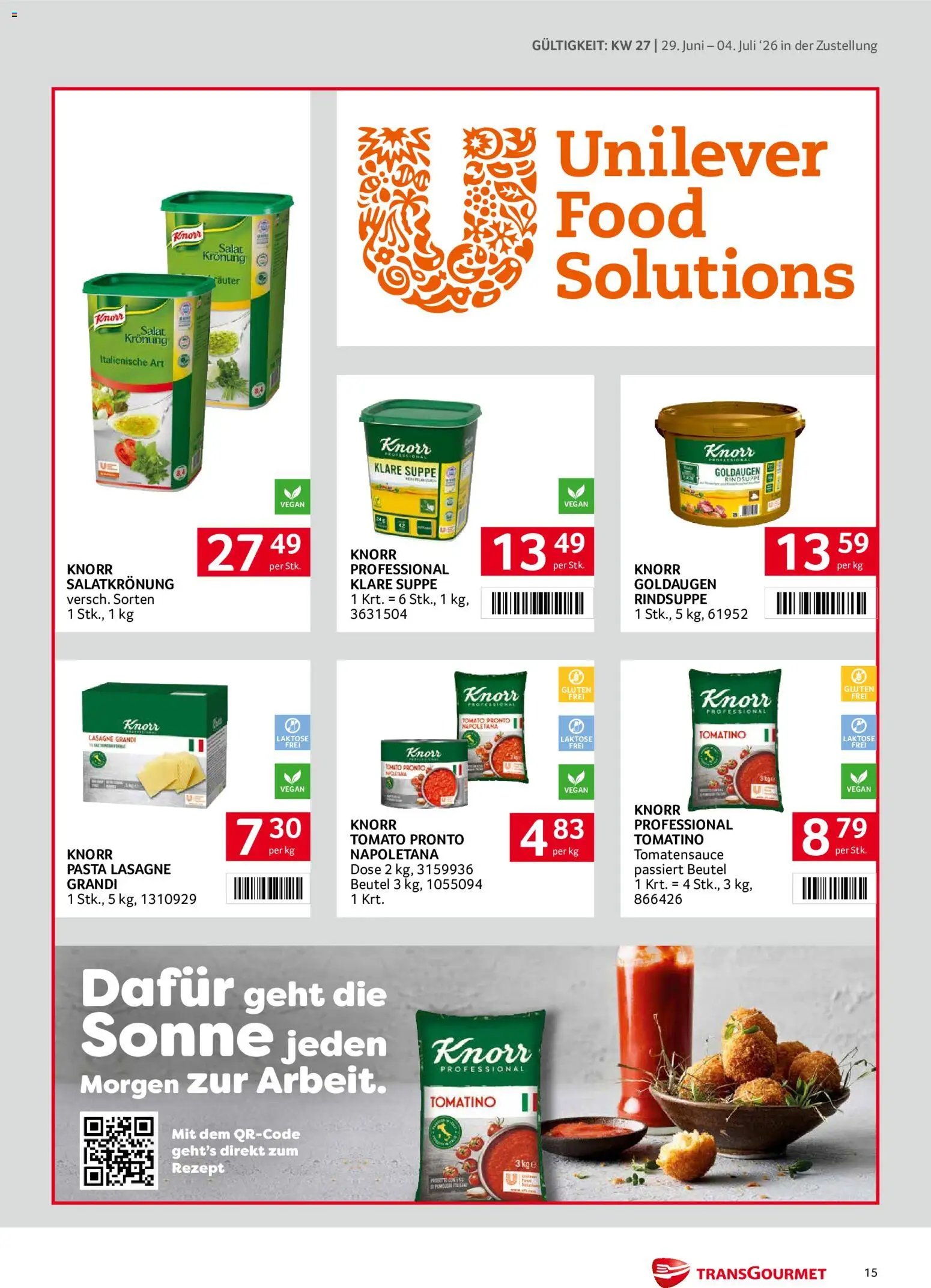 Transgourmet Zustellaktion