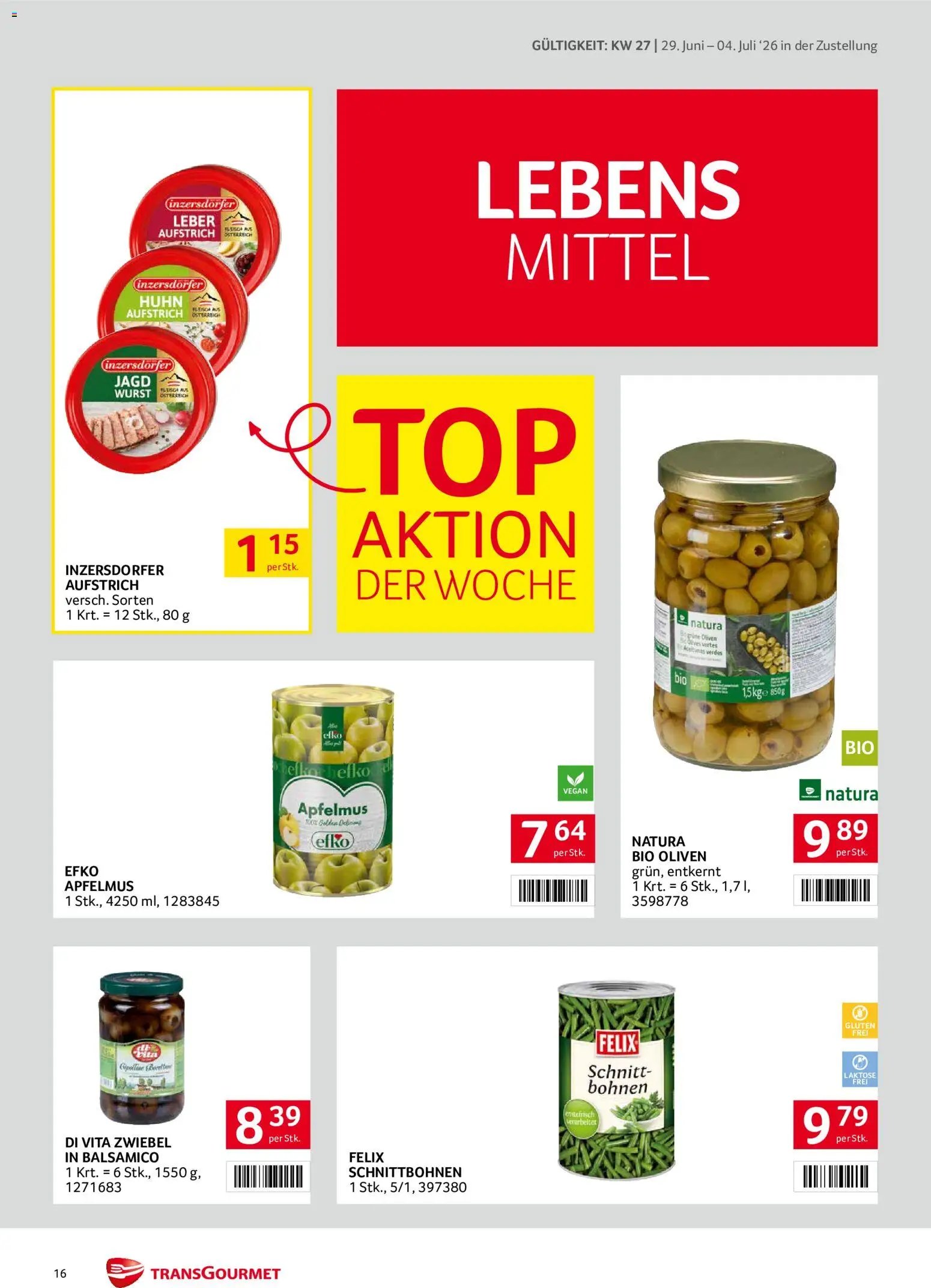 Transgourmet Zustellaktion