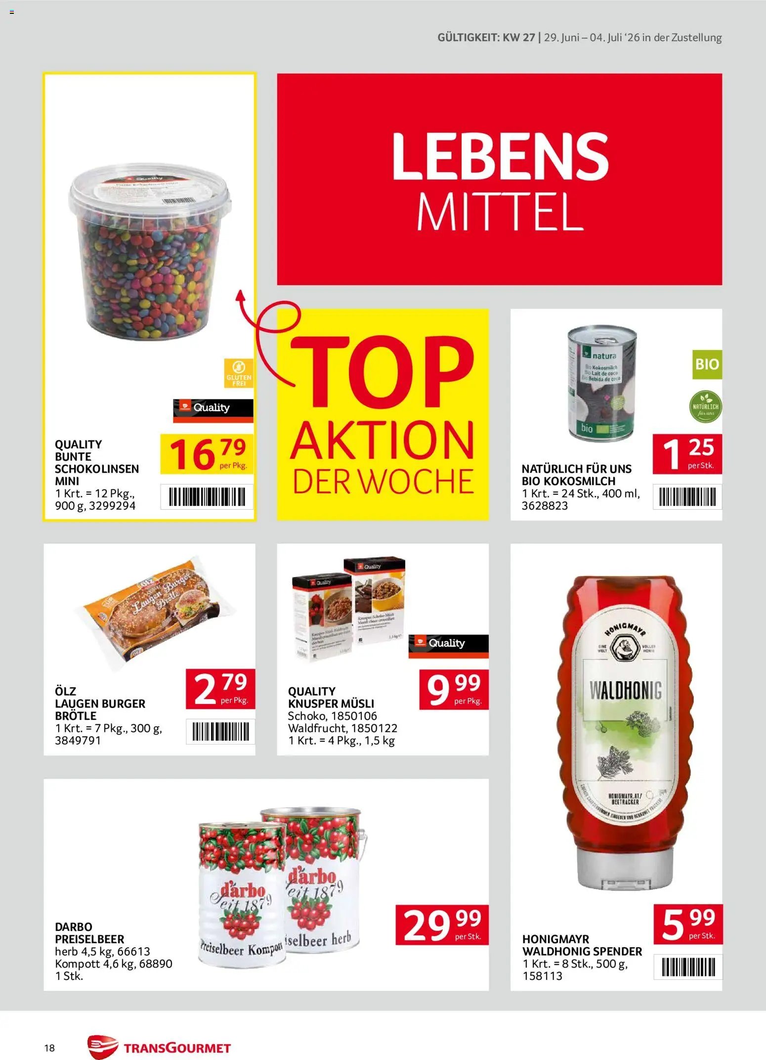 Transgourmet Zustellaktion
