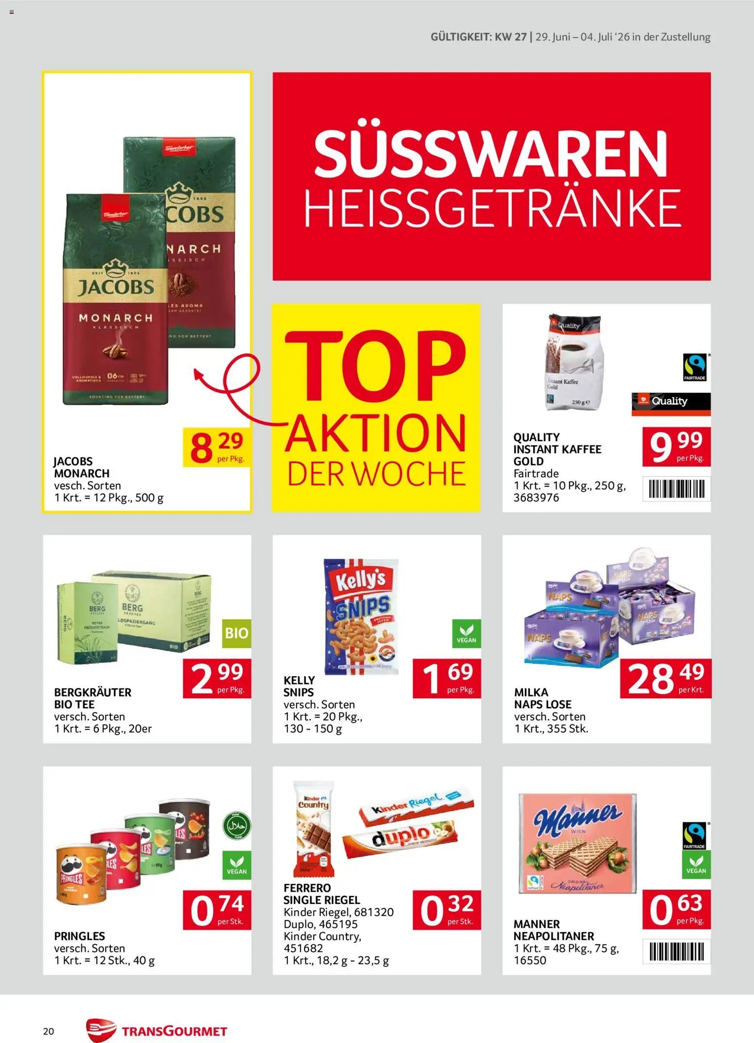 Transgourmet Zustellaktion