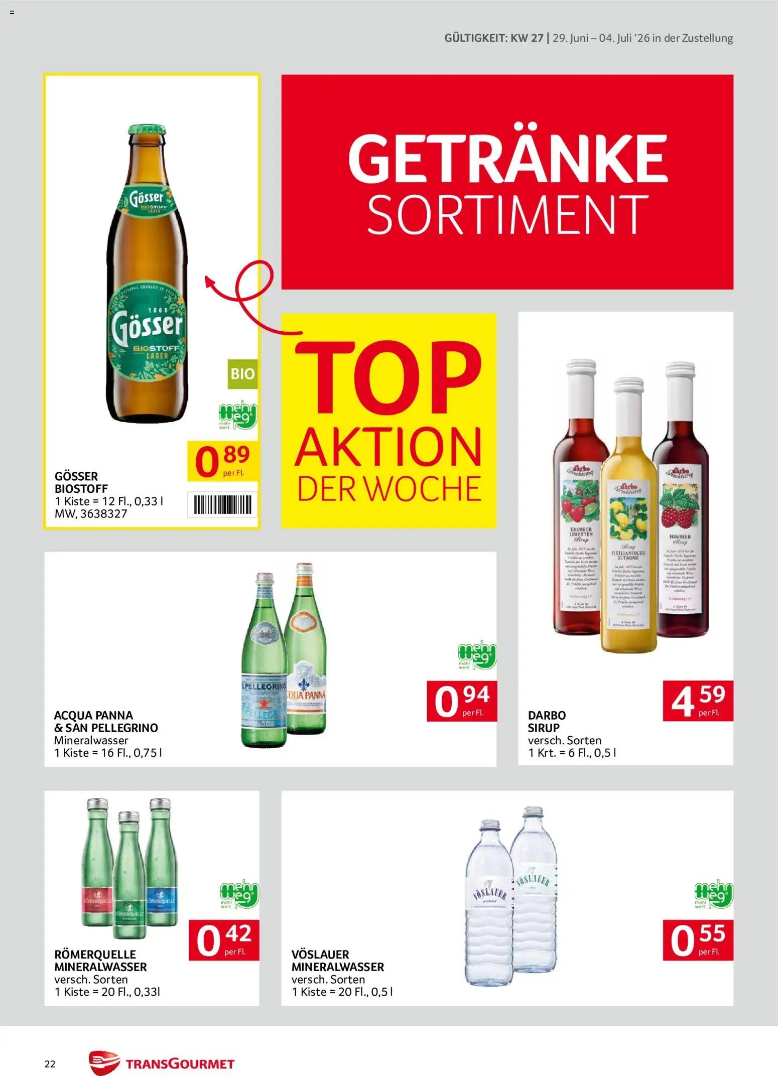 Transgourmet Zustellaktion