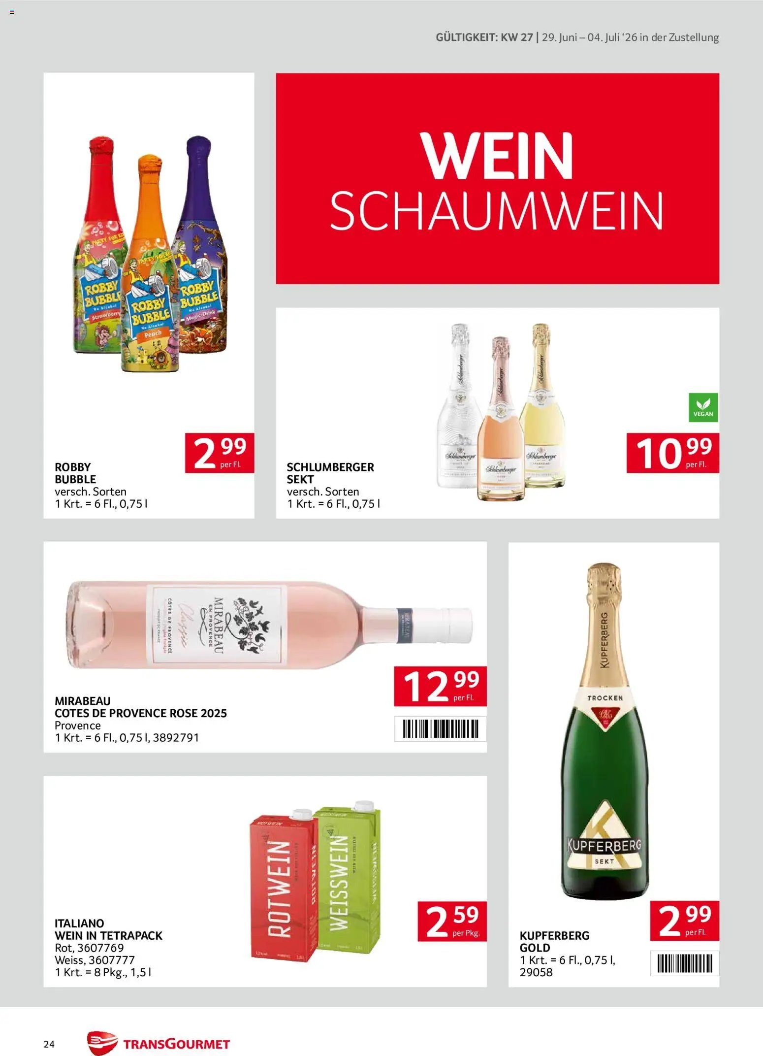 Transgourmet Zustellaktion