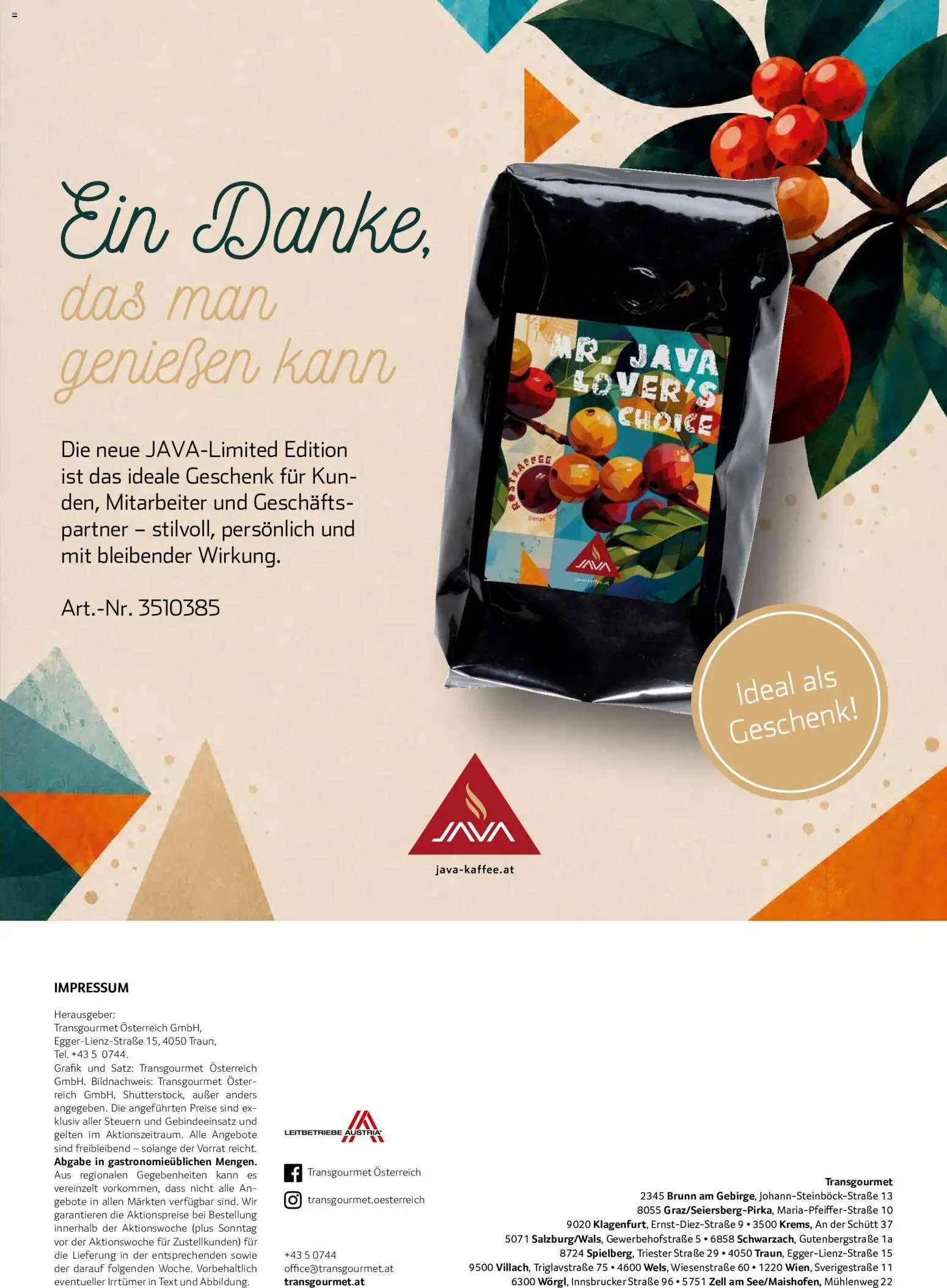 Transgourmet Zustellaktion
