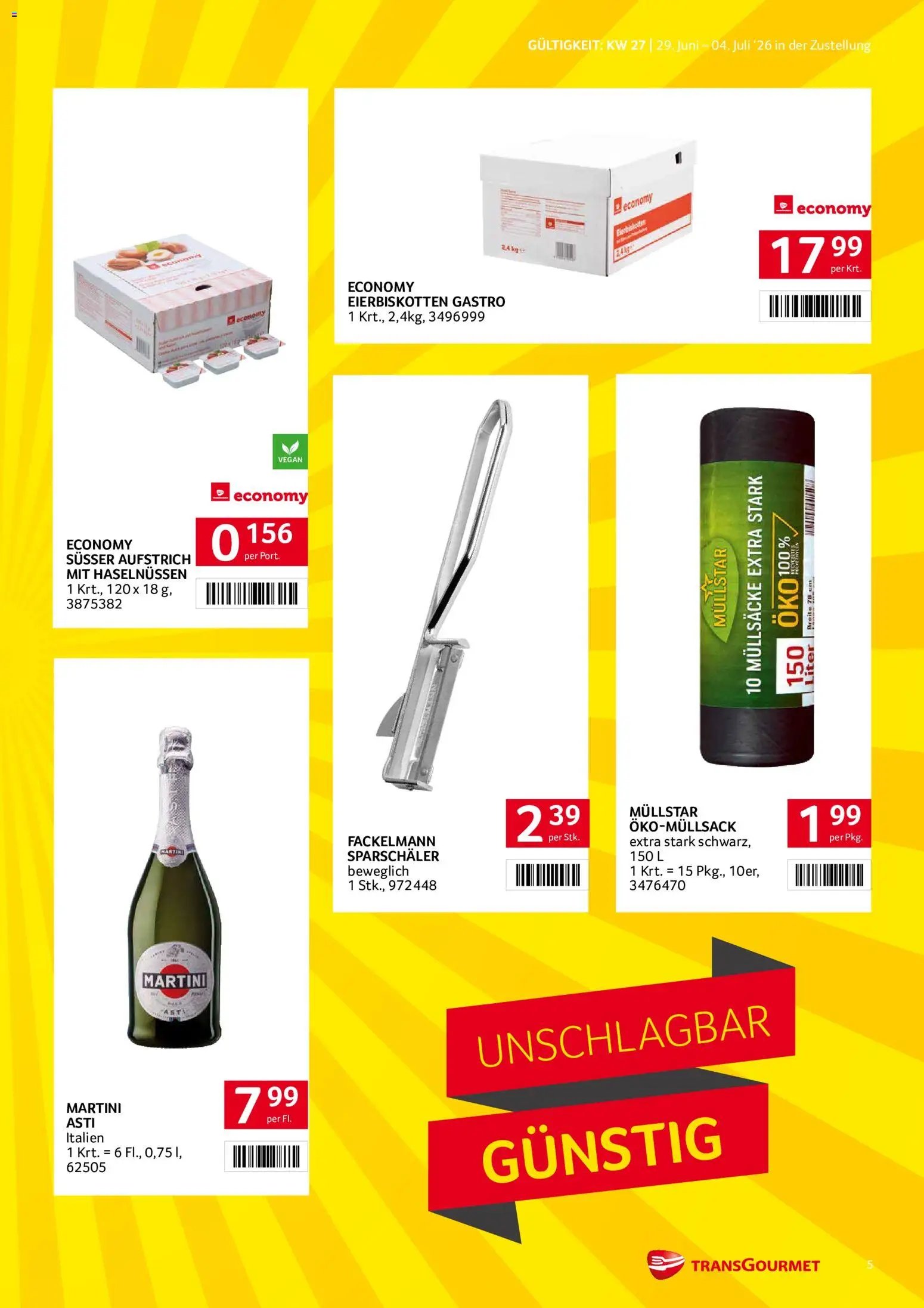 Transgourmet Zustellaktion