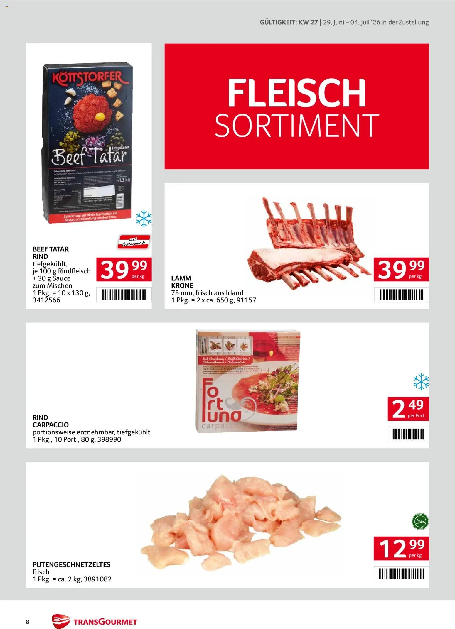 Transgourmet Zustellaktion