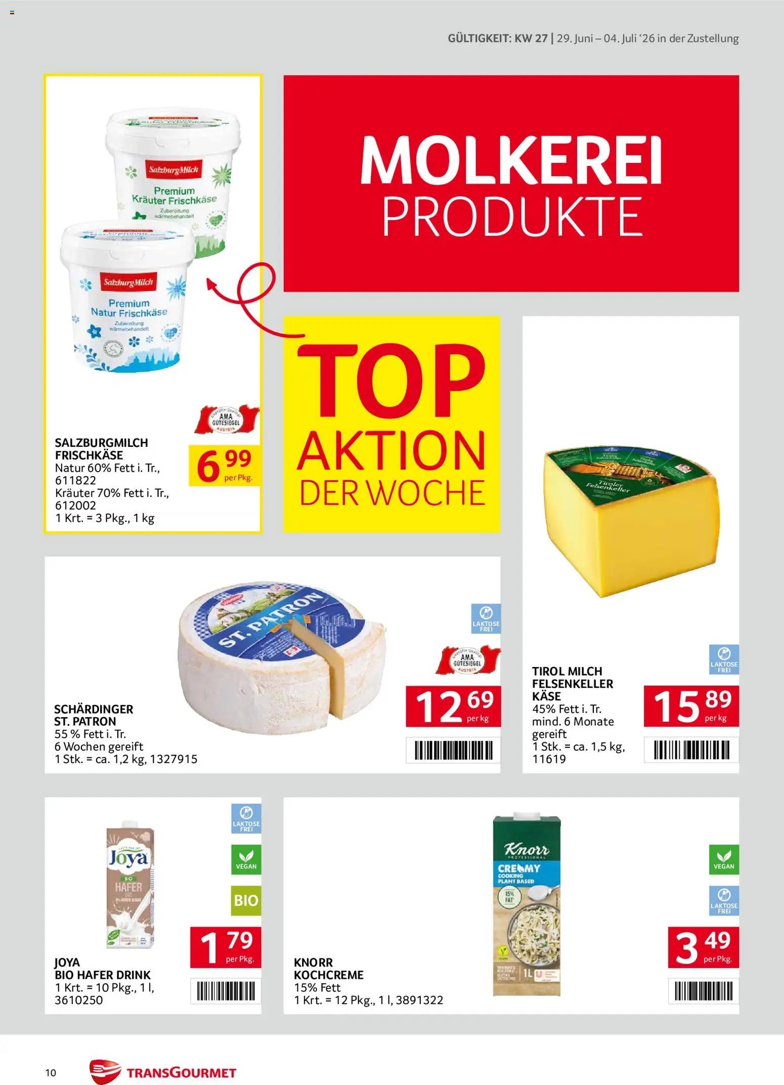 Transgourmet Zustellaktion