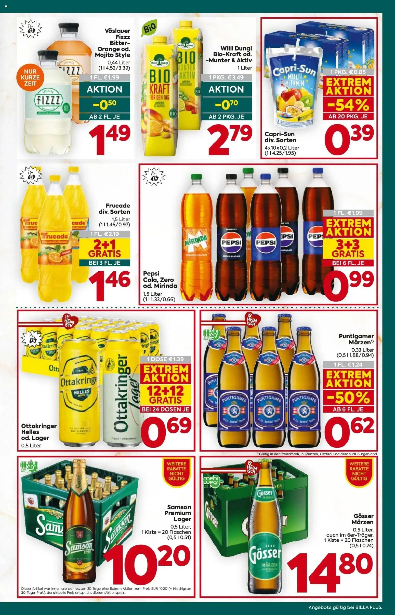 Billa Plus Flugblatt - Kärnten