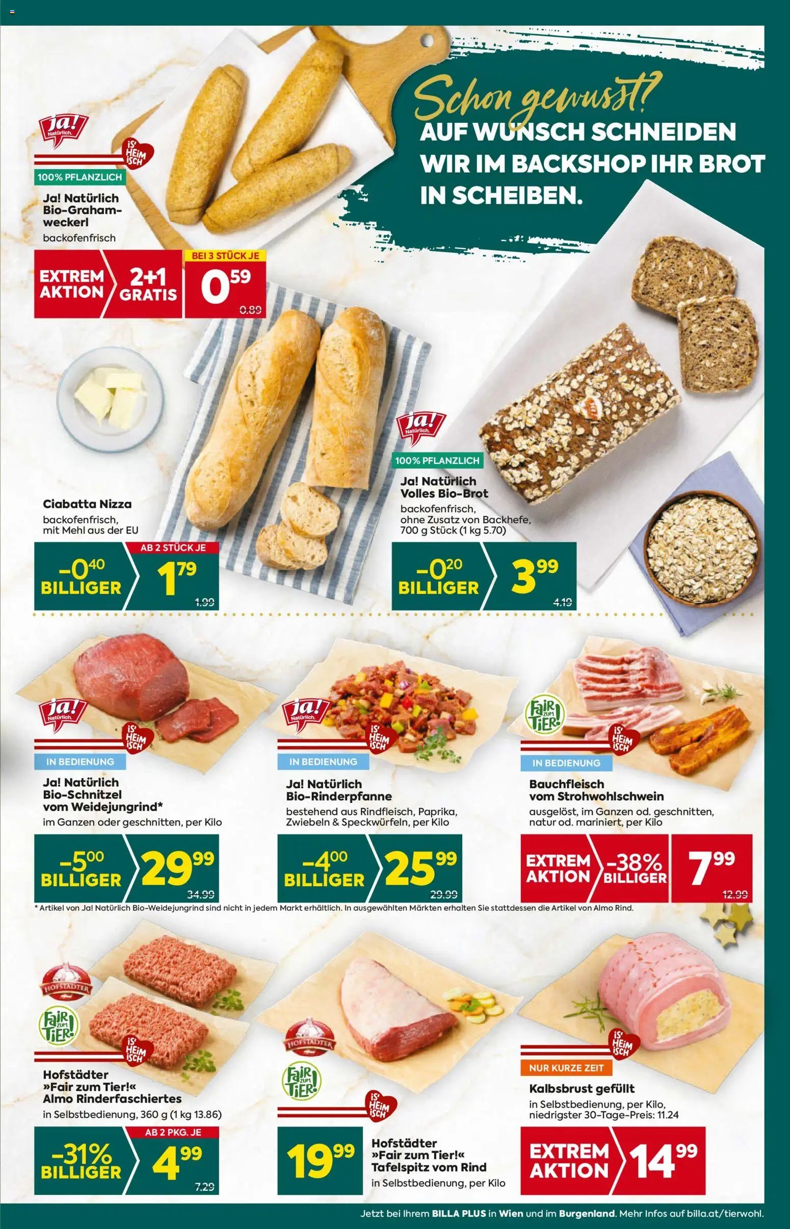 Billa Plus Flugblatt