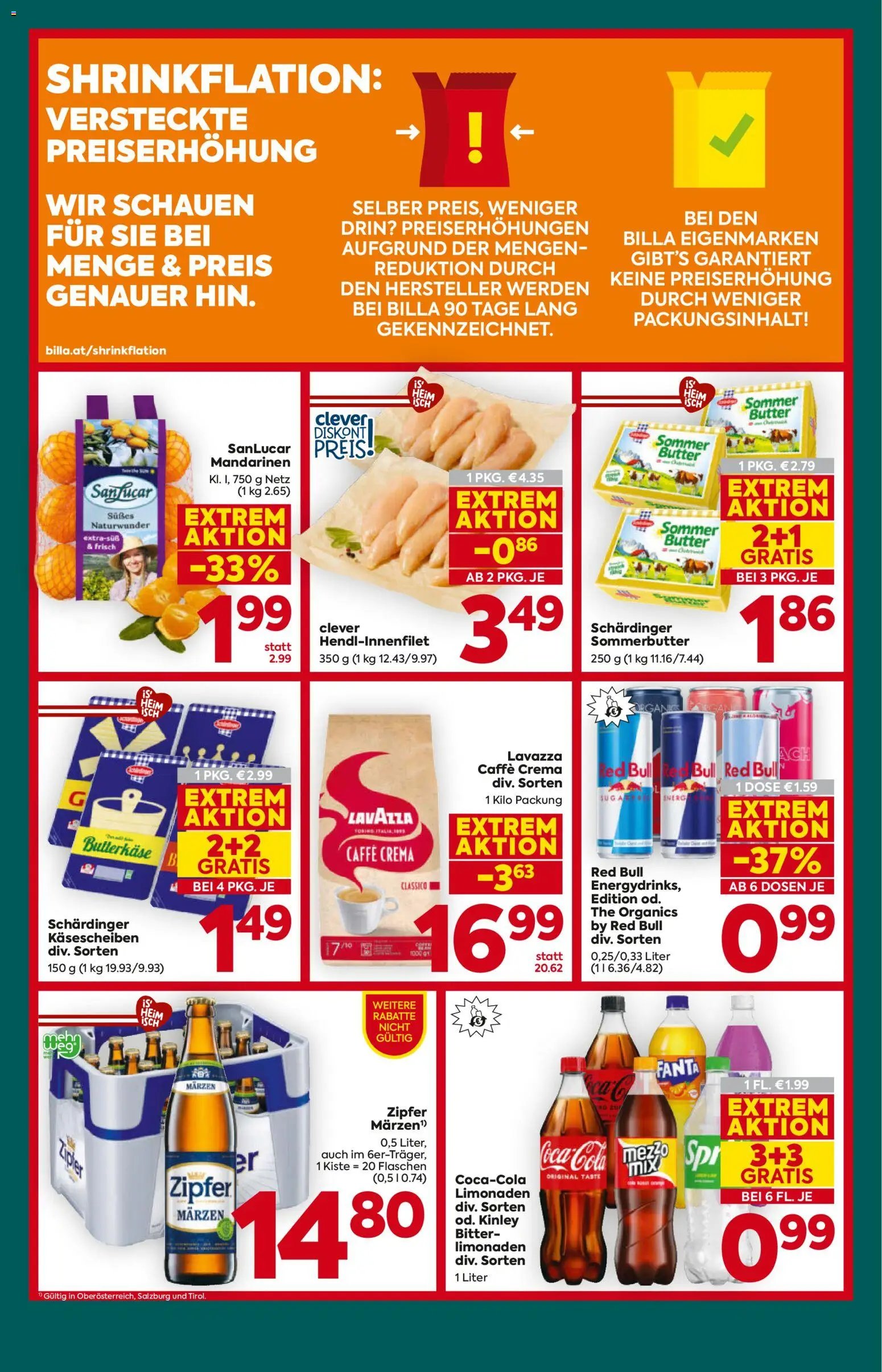 Billa Plus Flugblatt - Salzburg