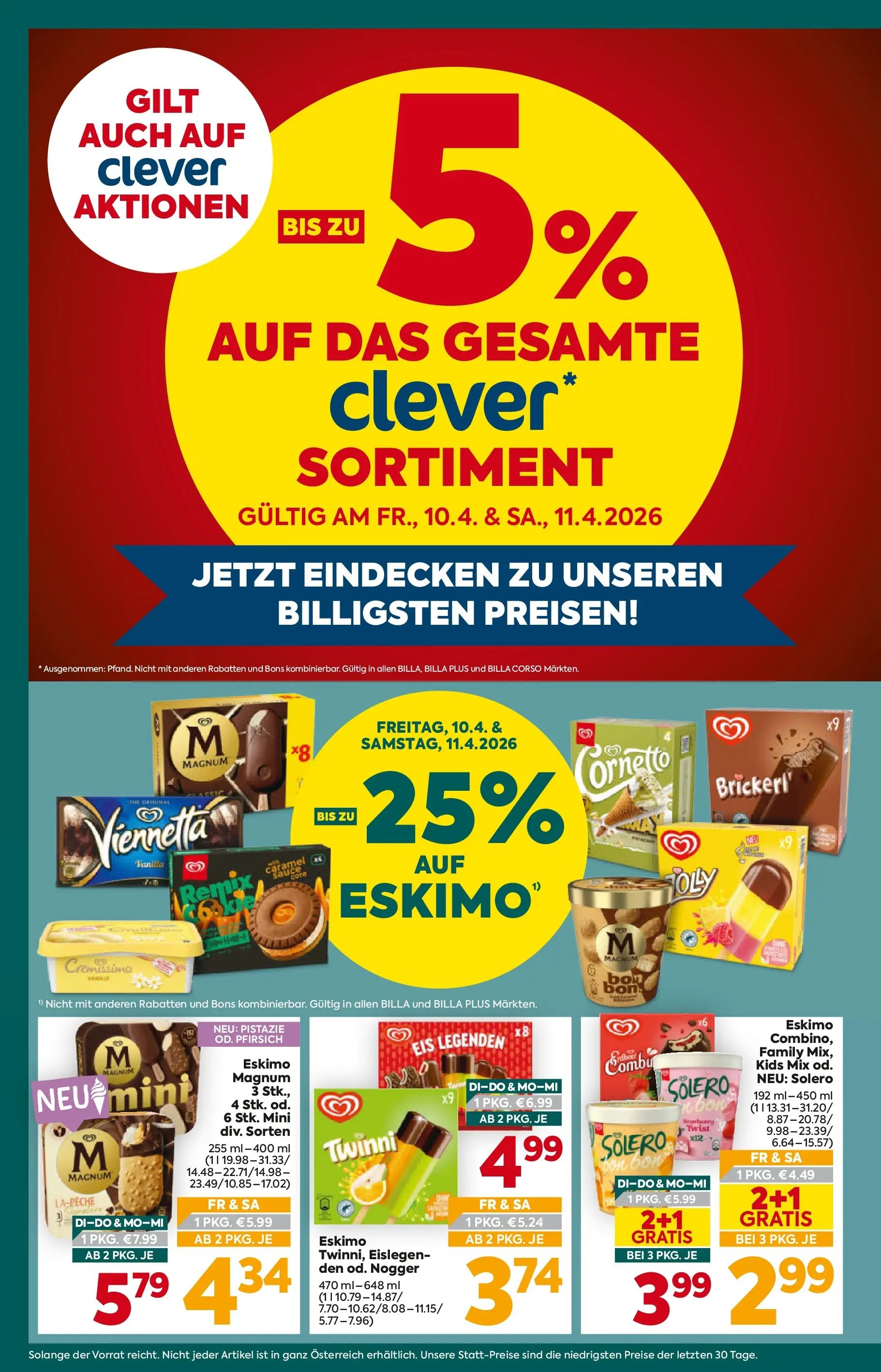 Billa Plus Flugblatt - Niederösterreich