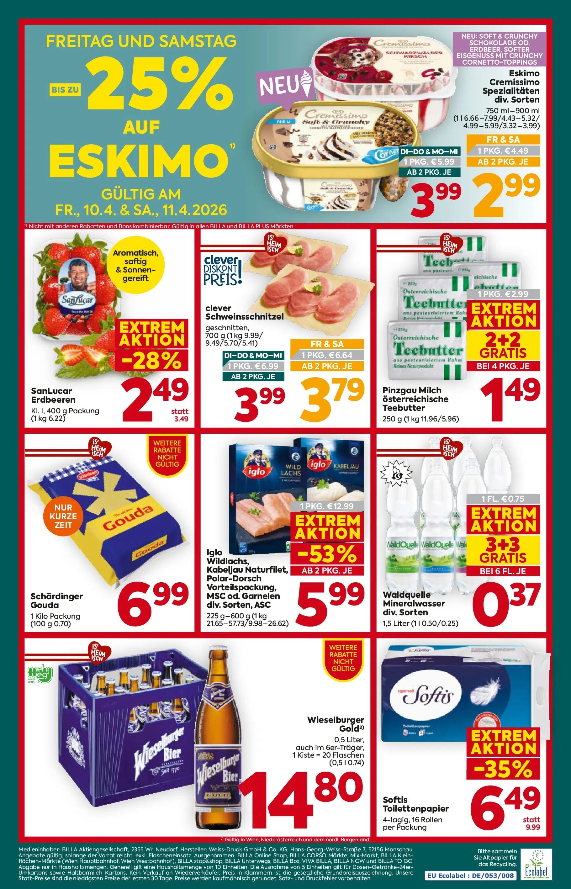 Billa Plus Flugblatt - Niederösterreich