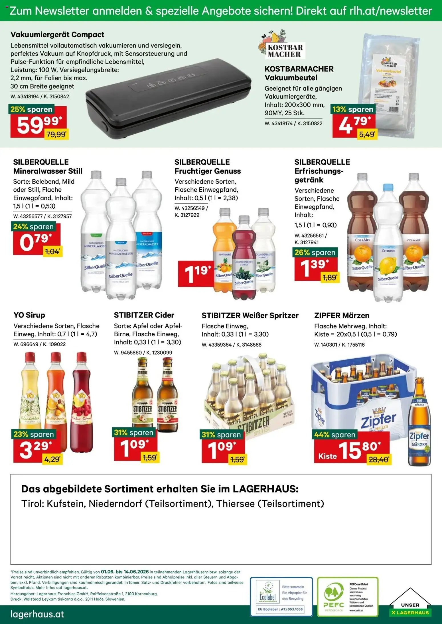 Lagerhaus - Wochen Angebote