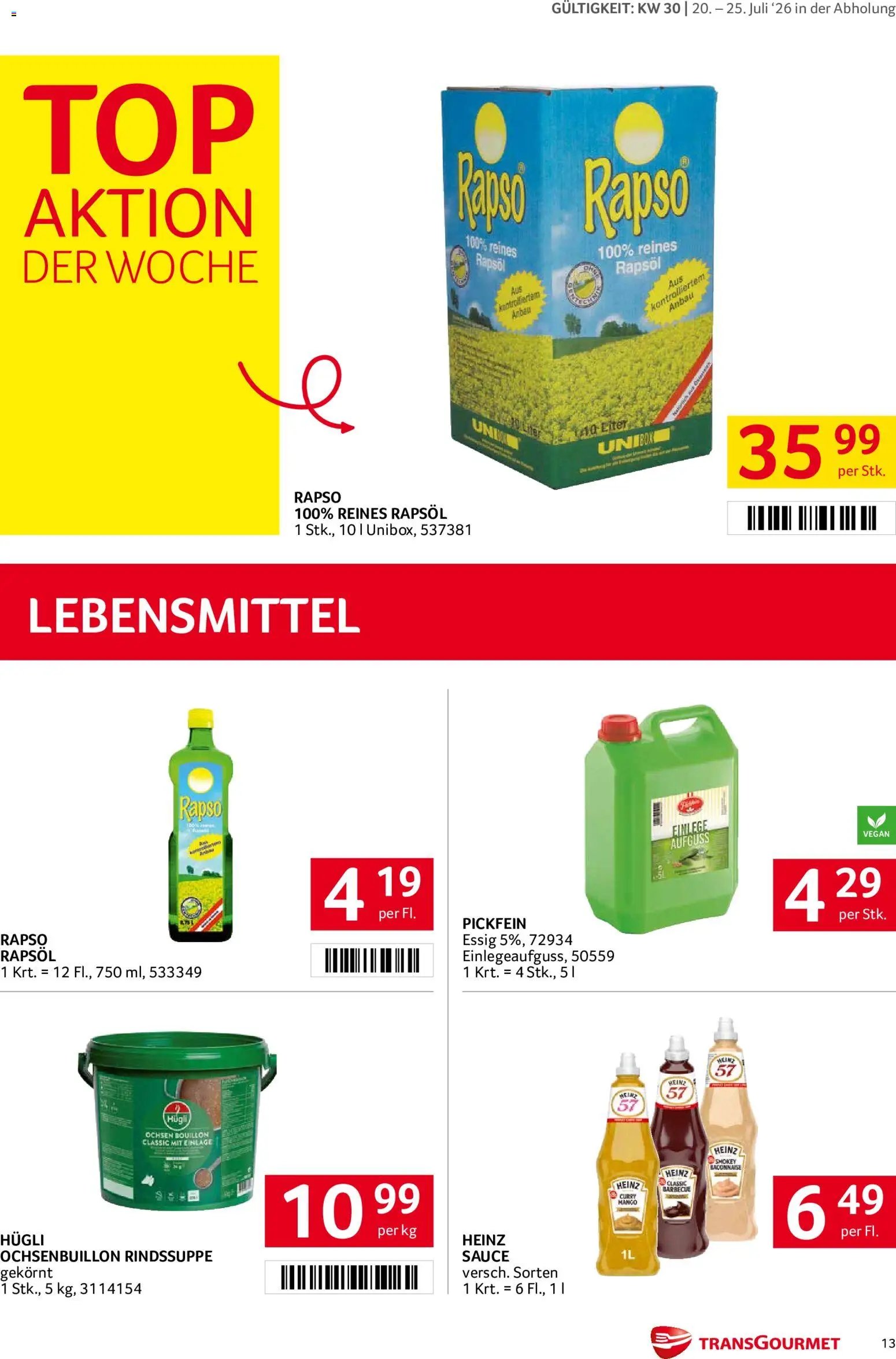 Transgourmet Flugblatt