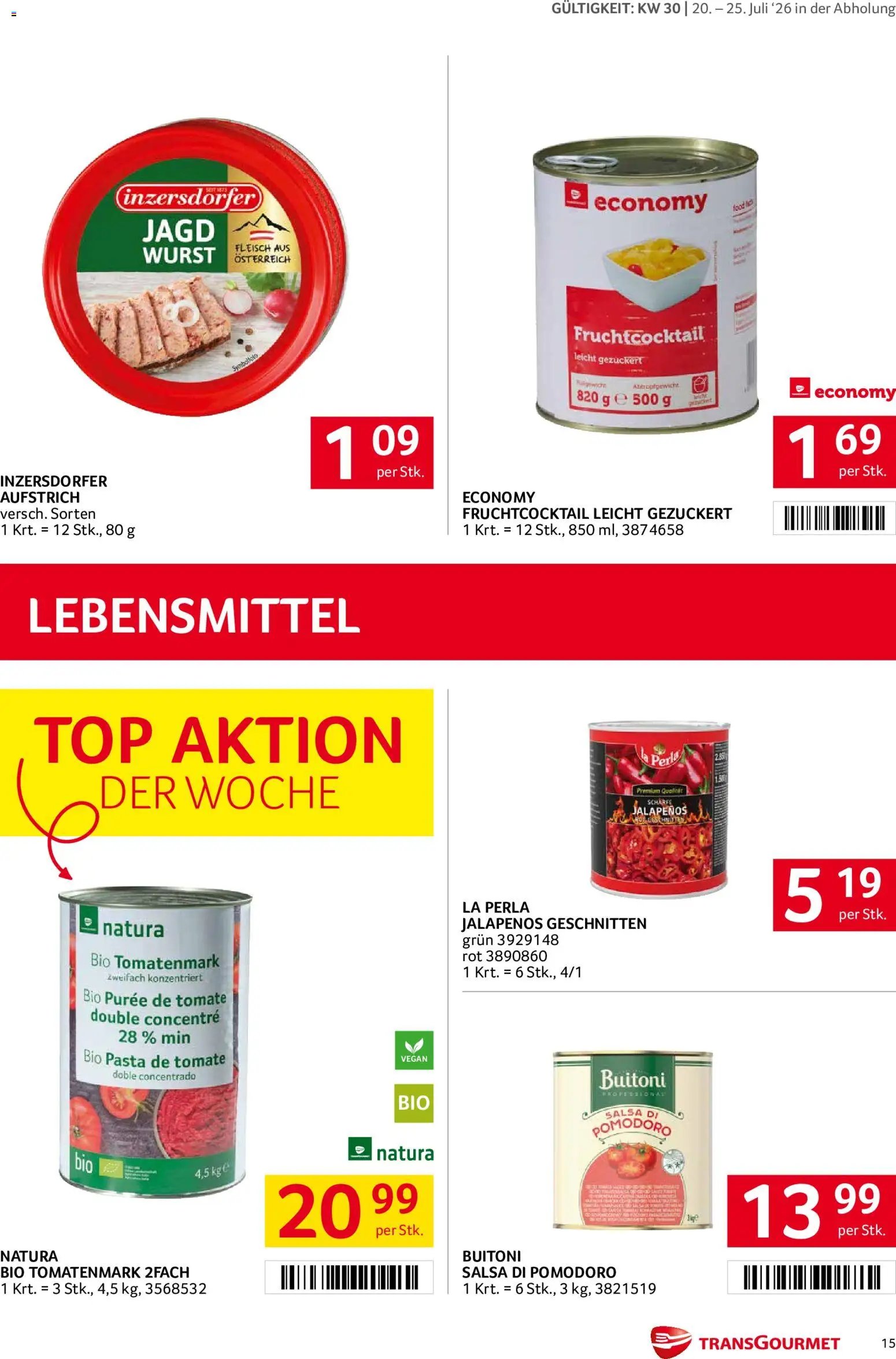 Transgourmet Flugblatt