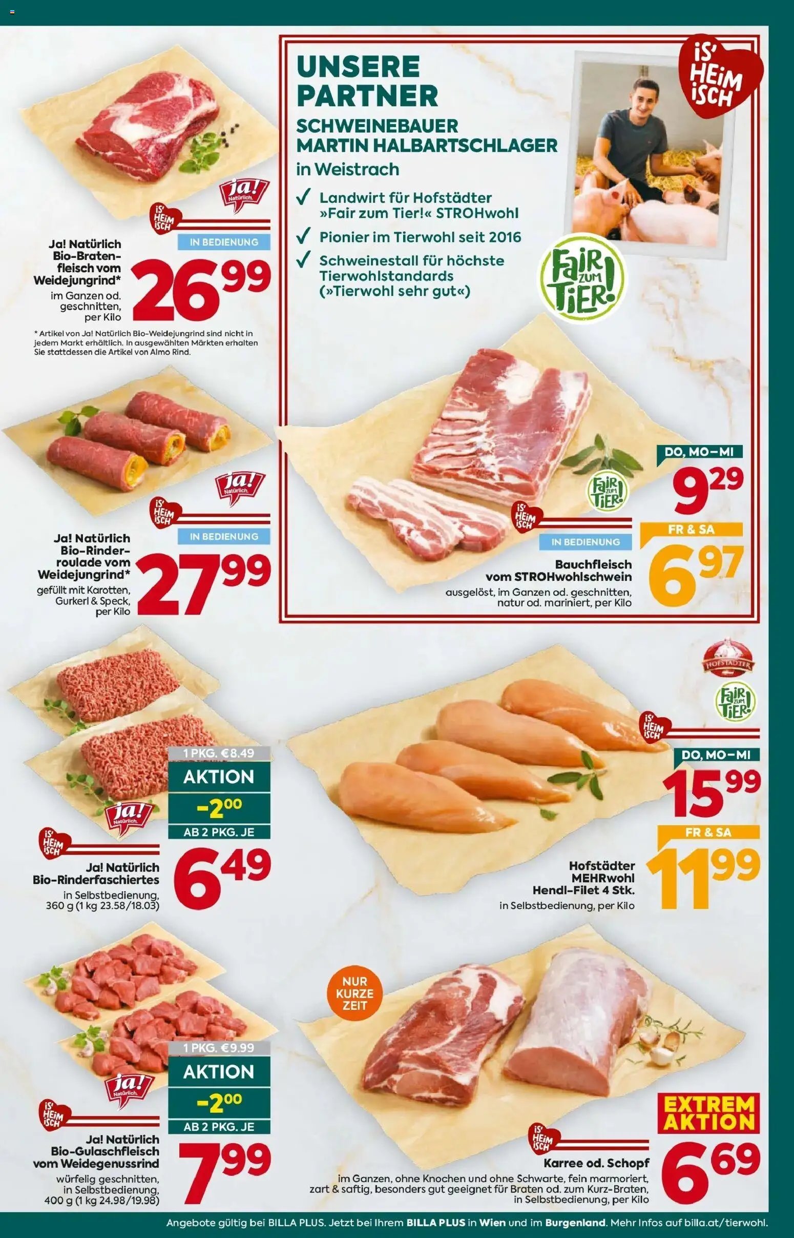 Billa Plus Flugblatt - Burgenland