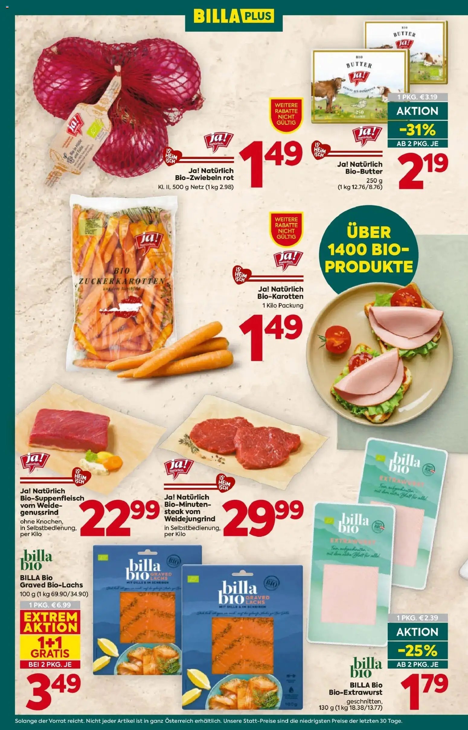 Billa Plus Flugblatt - Burgenland