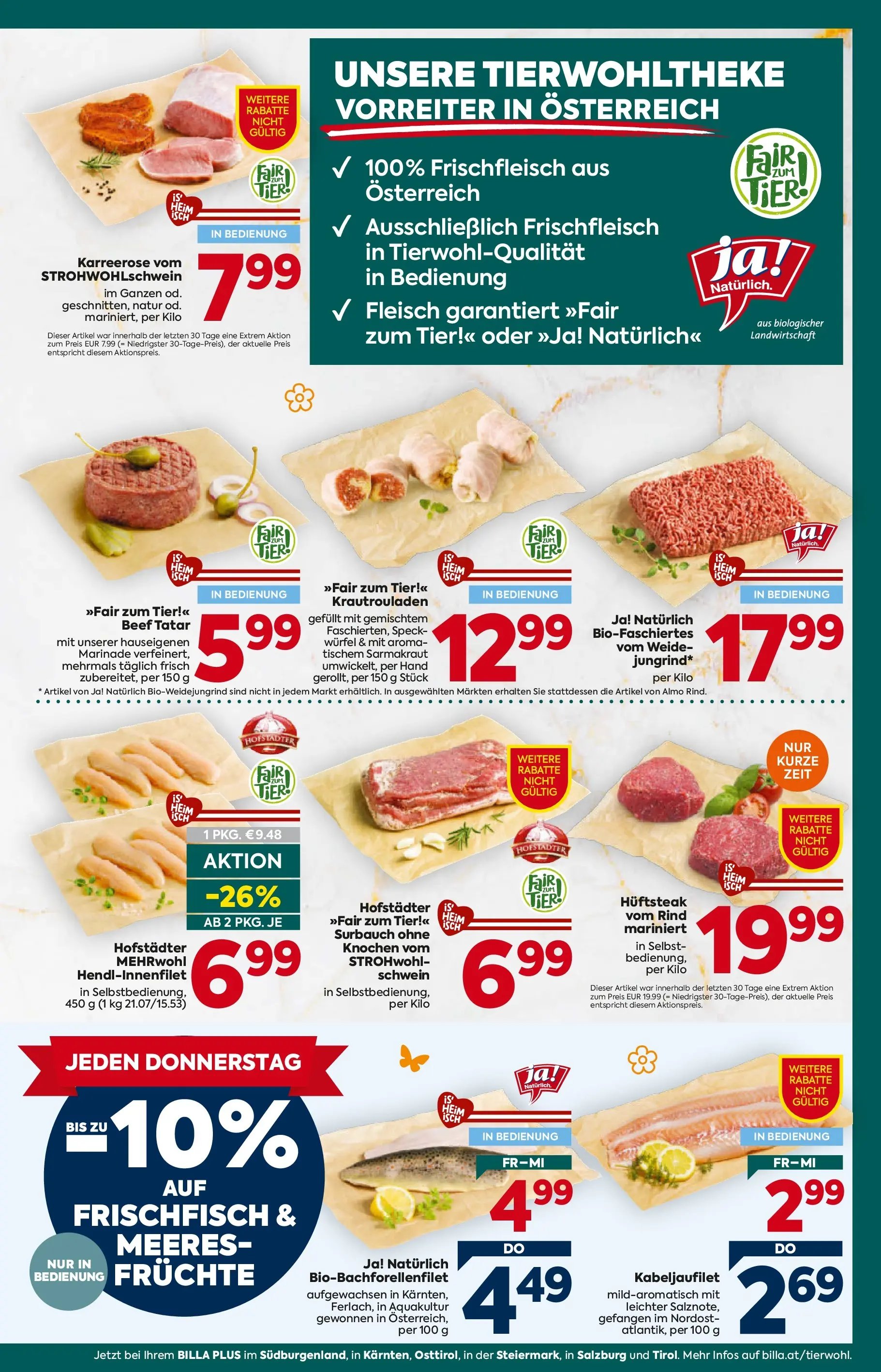 Billa Plus Flugblatt - Tirol