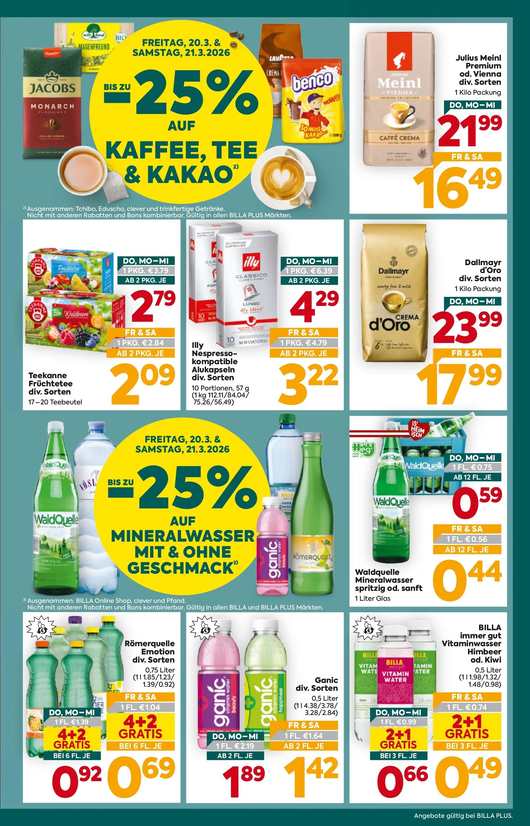 Billa Plus Flugblatt - Tirol