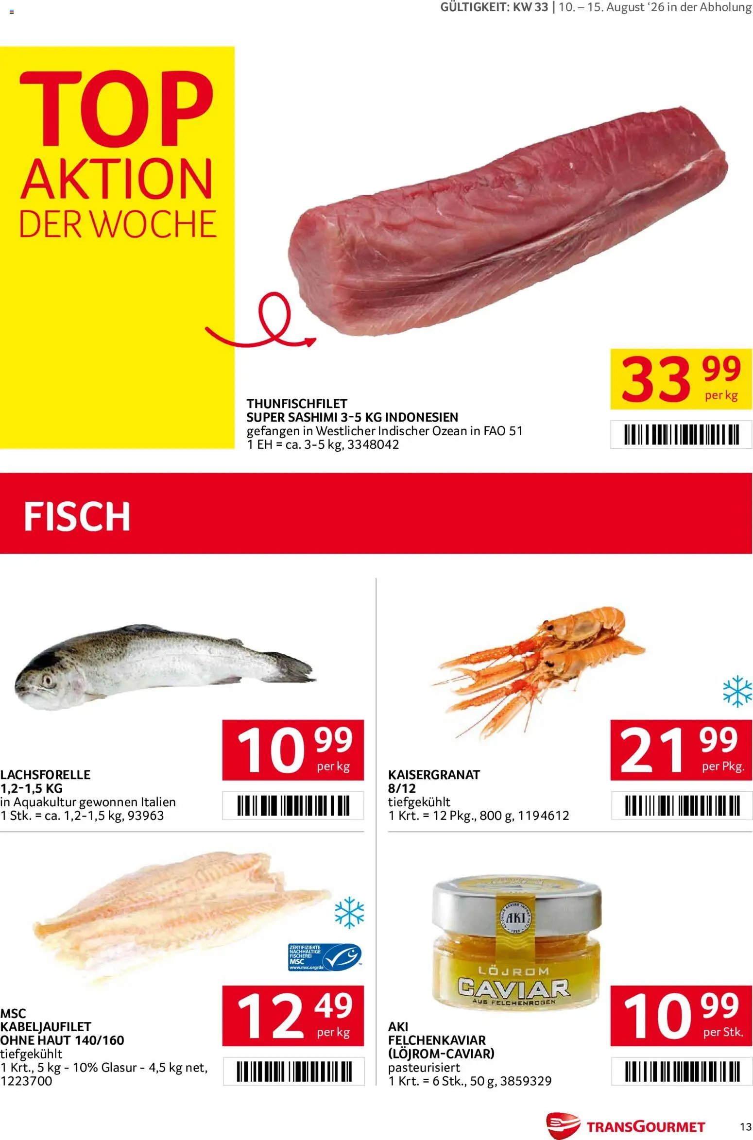 Transgourmet Flugblatt