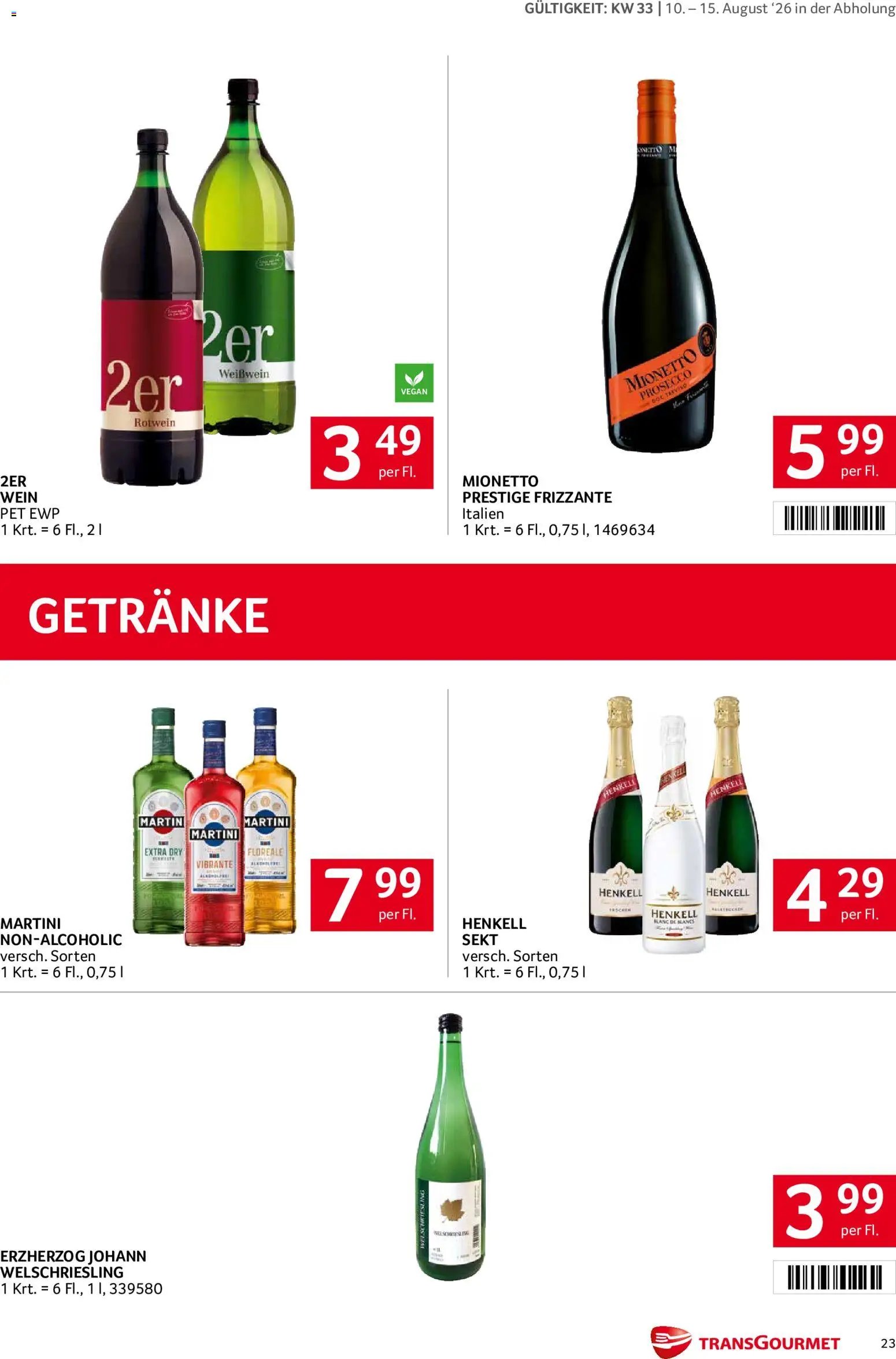 Transgourmet Flugblatt