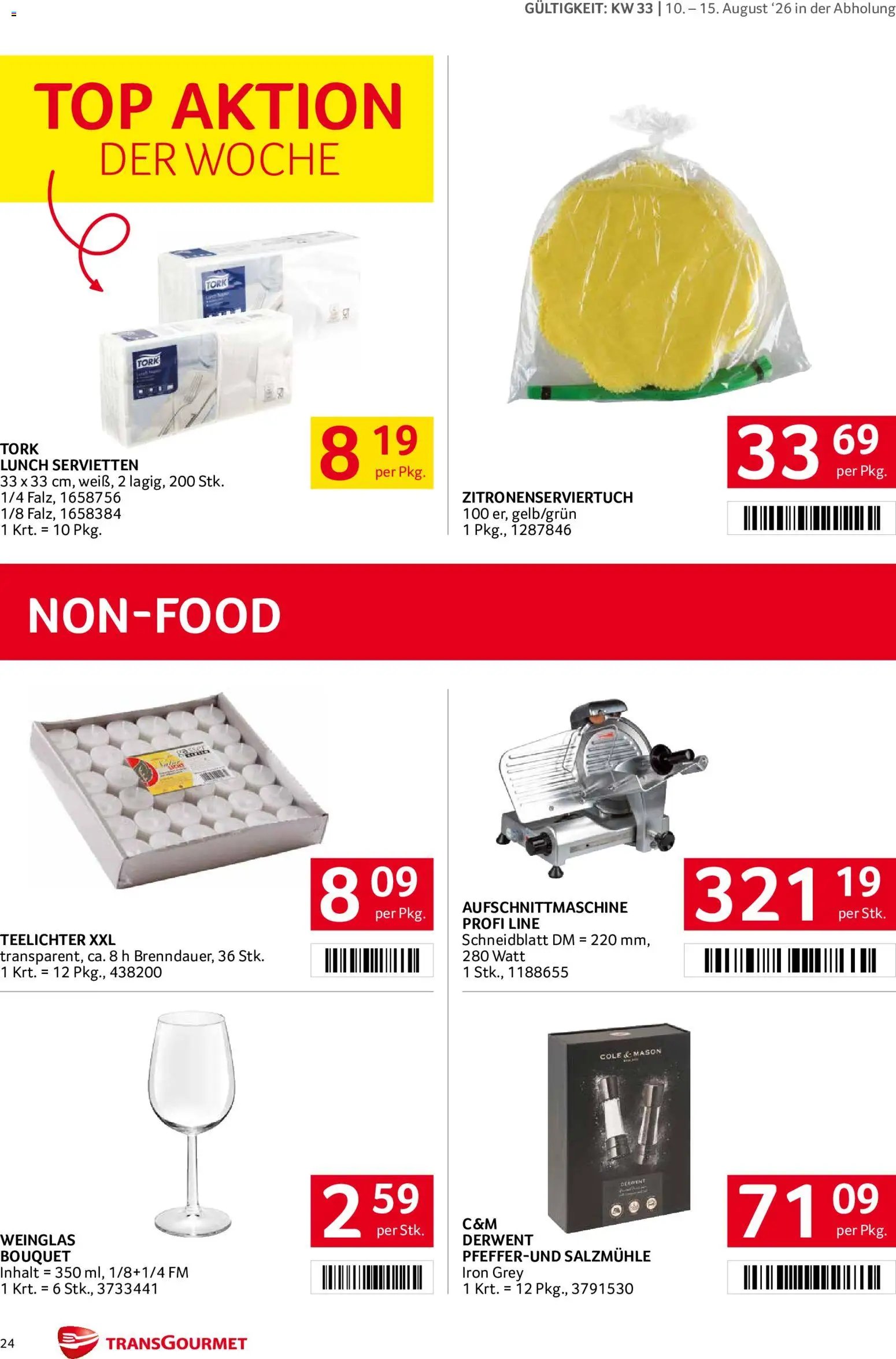 Transgourmet Flugblatt