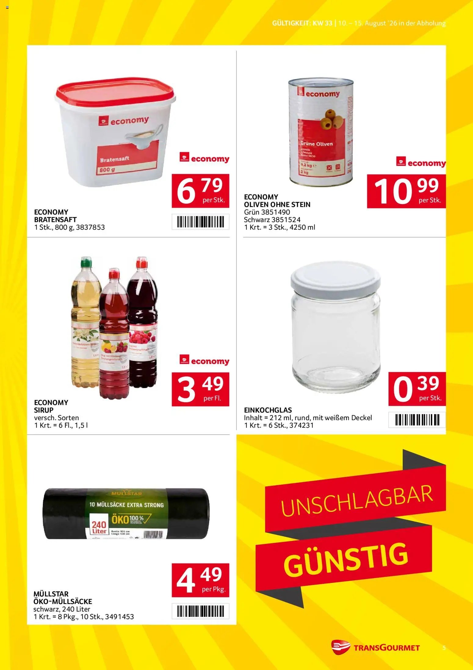 Transgourmet Flugblatt