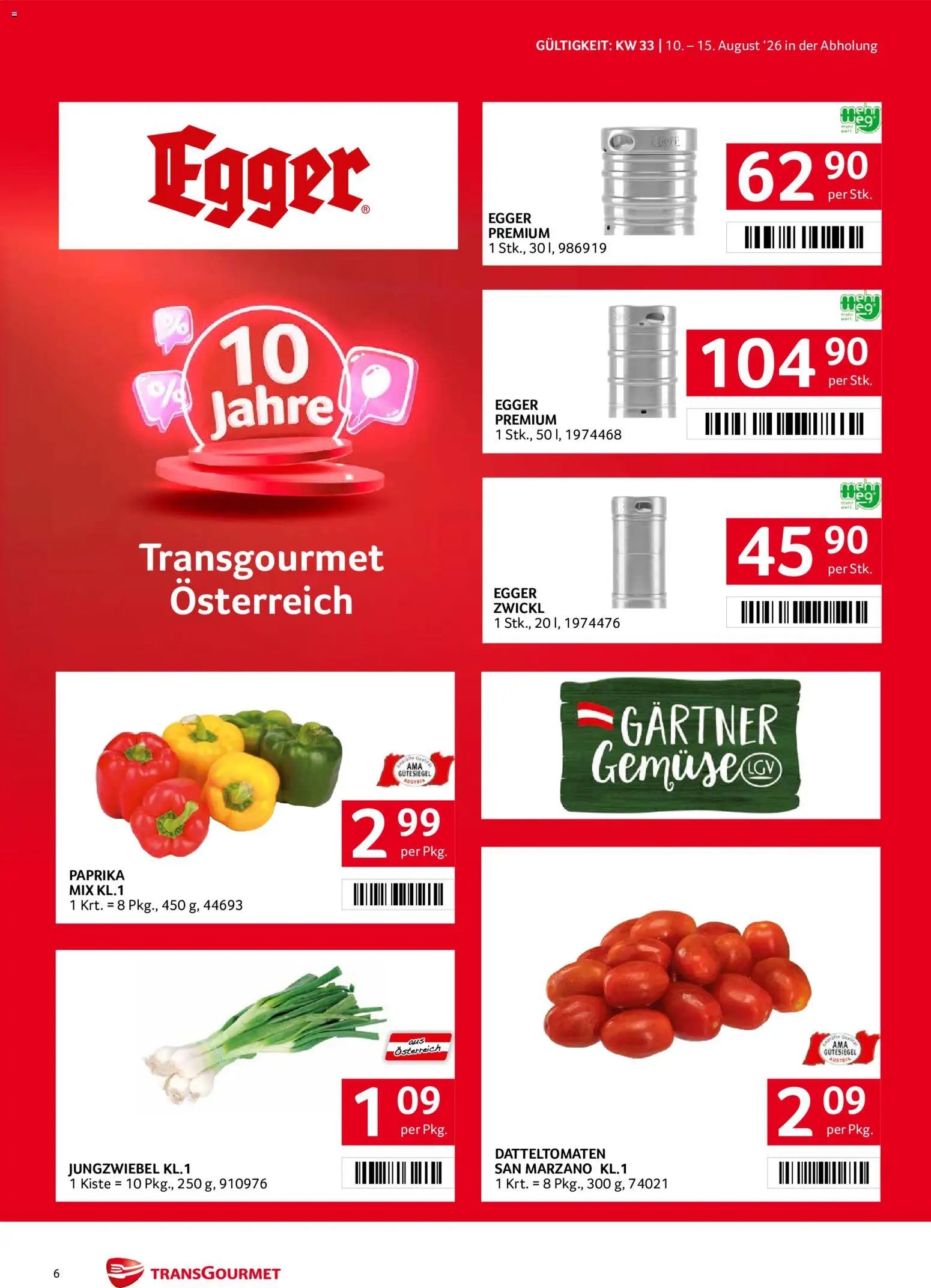 Transgourmet Flugblatt