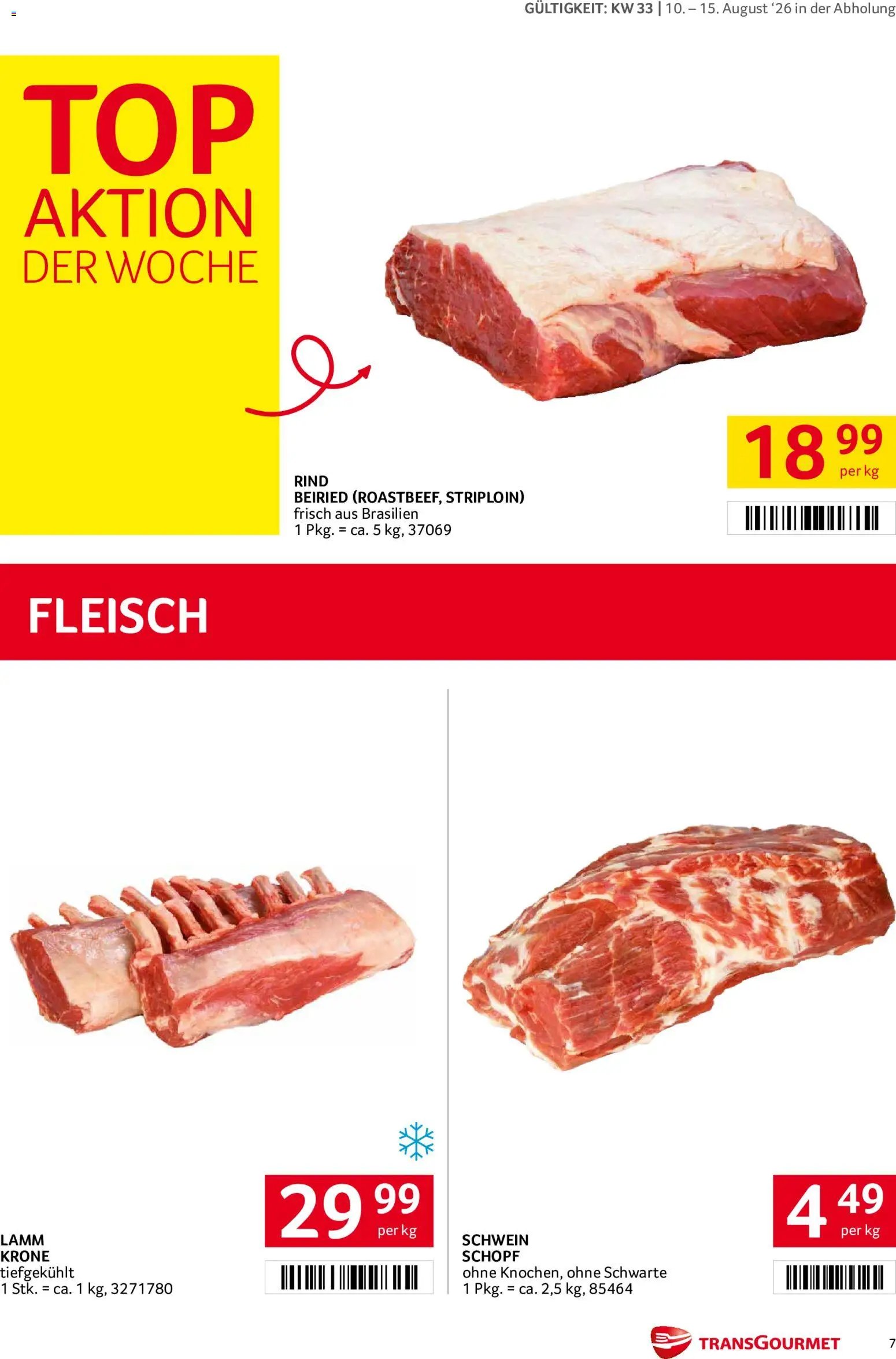 Transgourmet Flugblatt