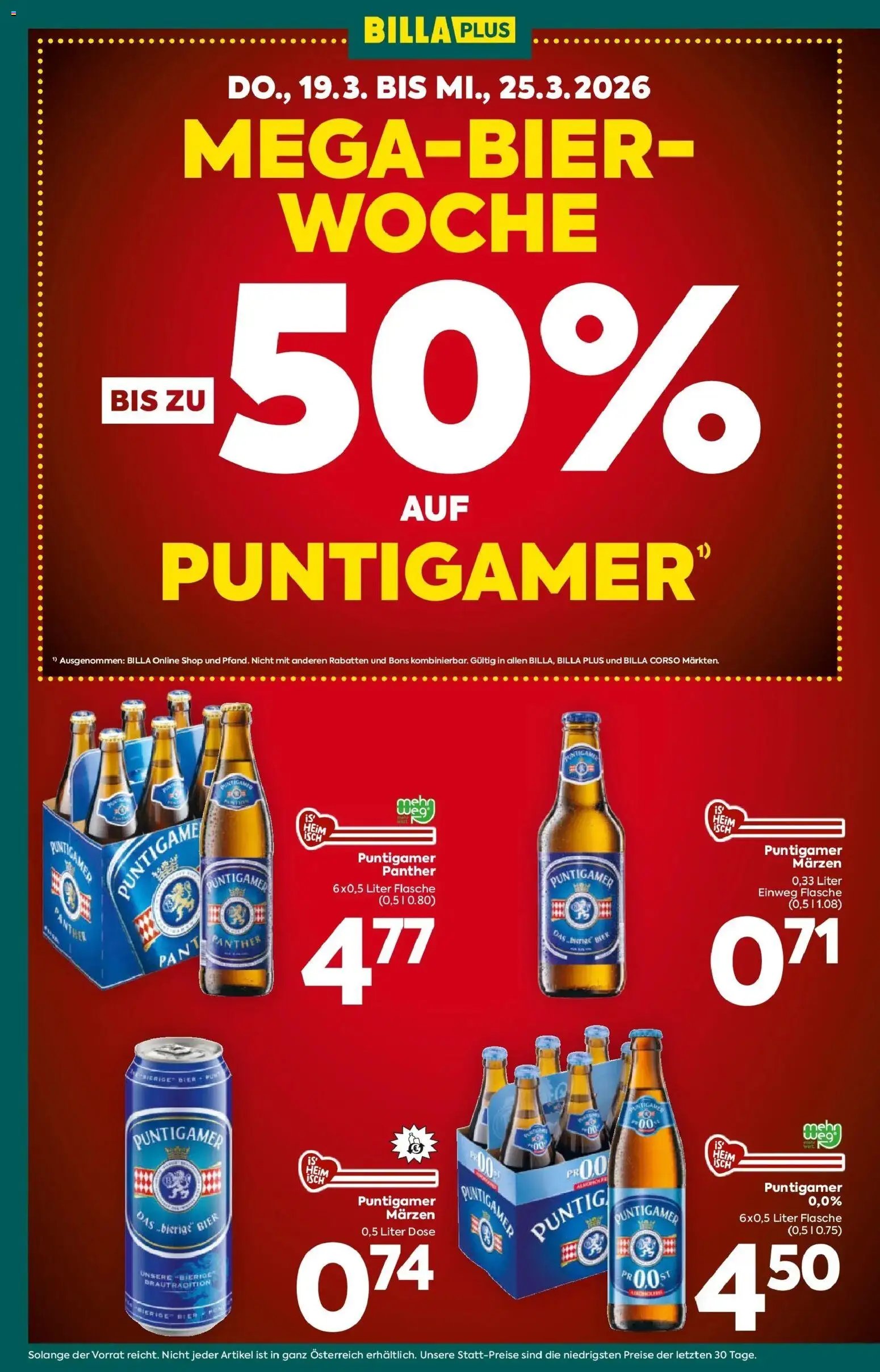 Billa Plus Flugblatt - Kärnten