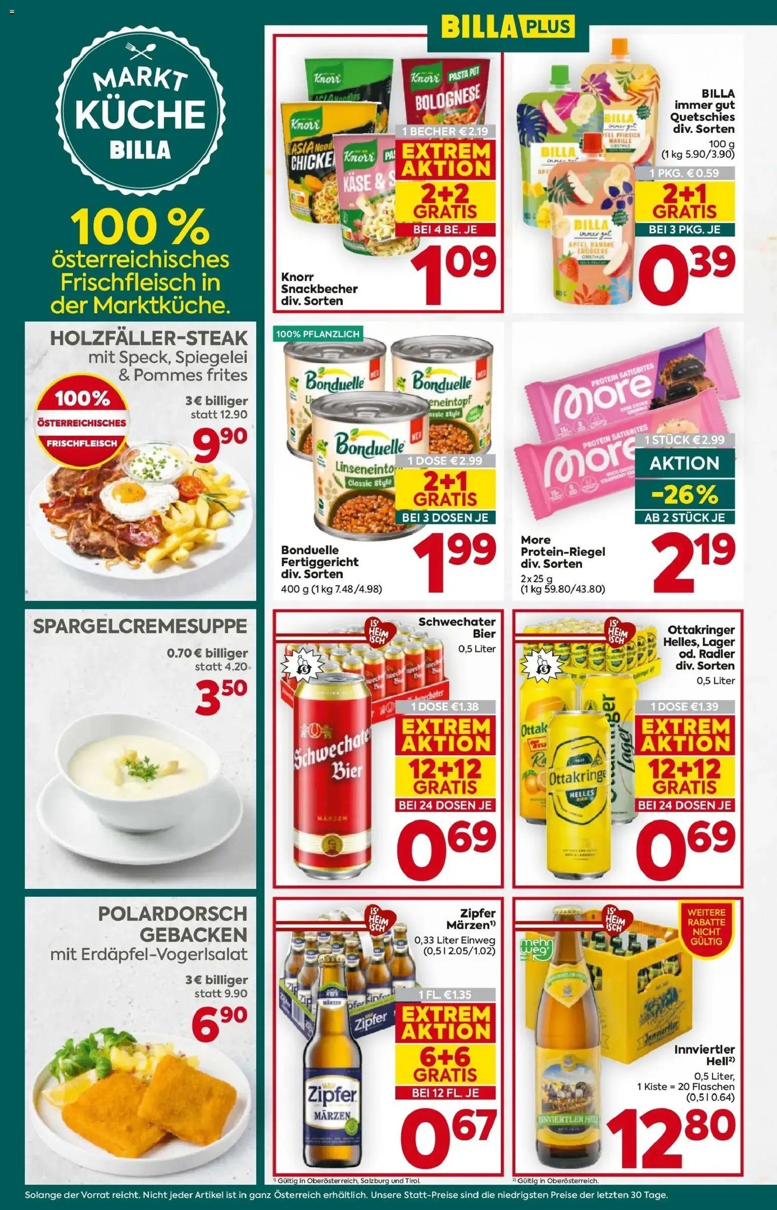 Billa Plus Flugblatt - Oberösterreich