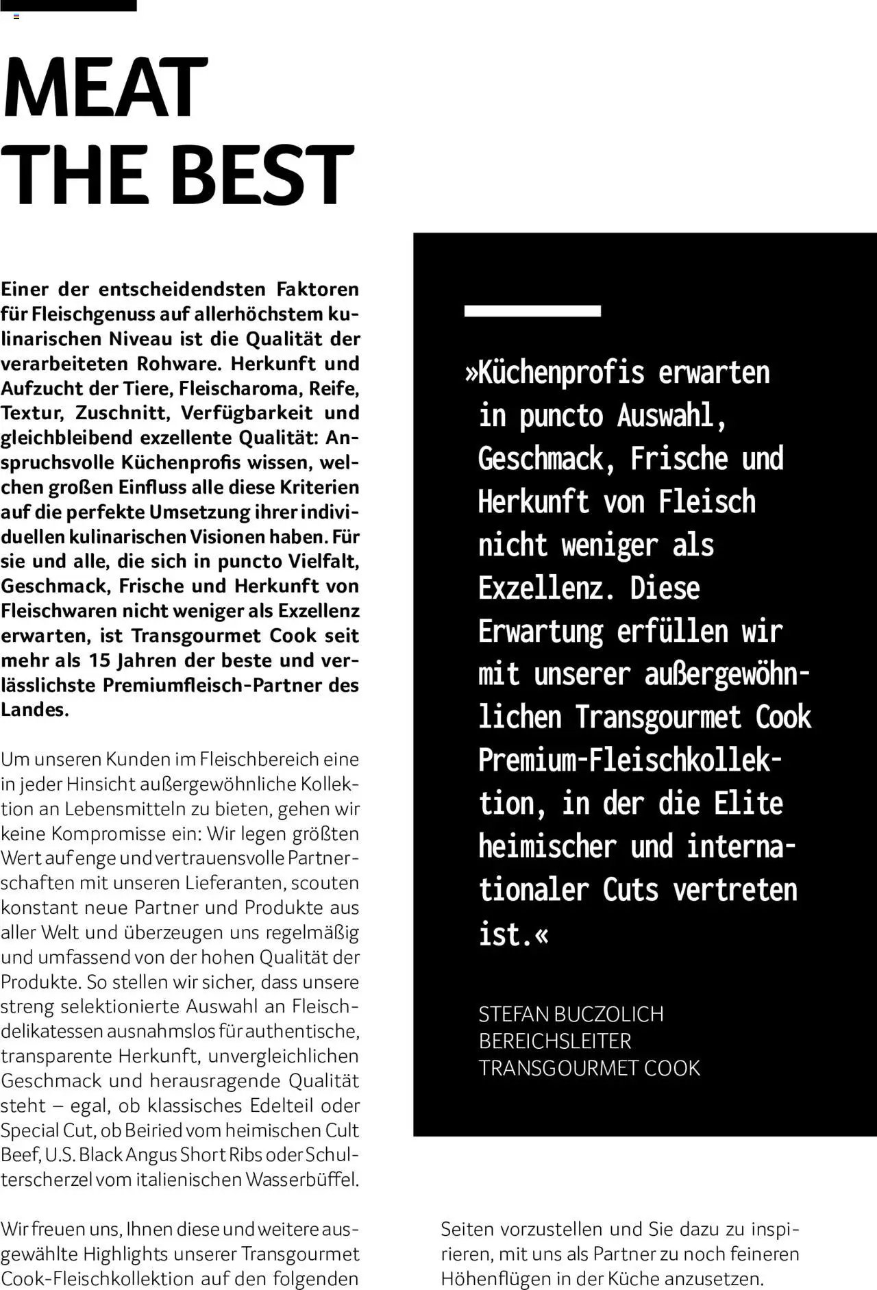Transgourmet Fleischkultur neu definiert | Cook Folder
