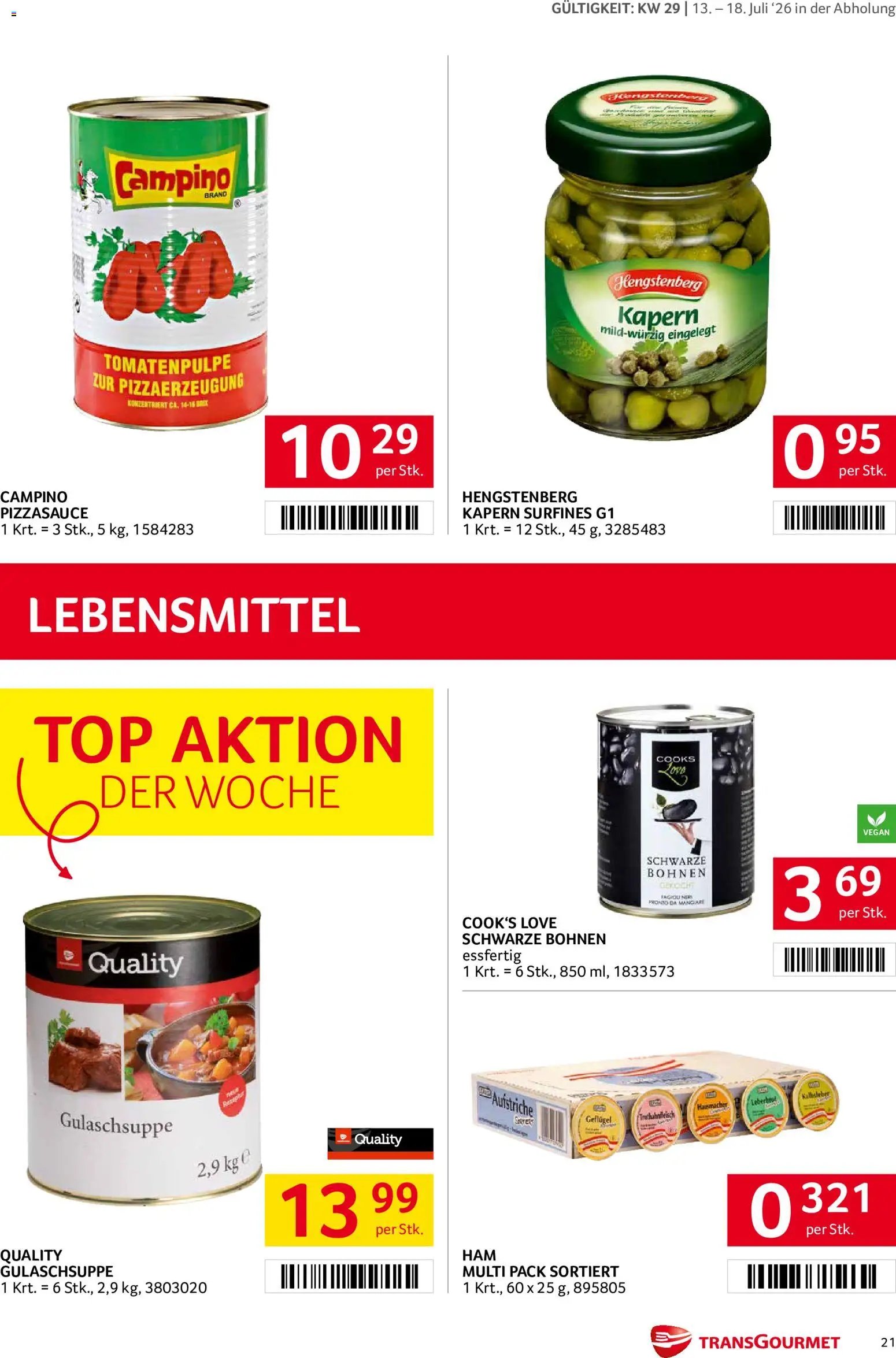 Transgourmet Flugblatt