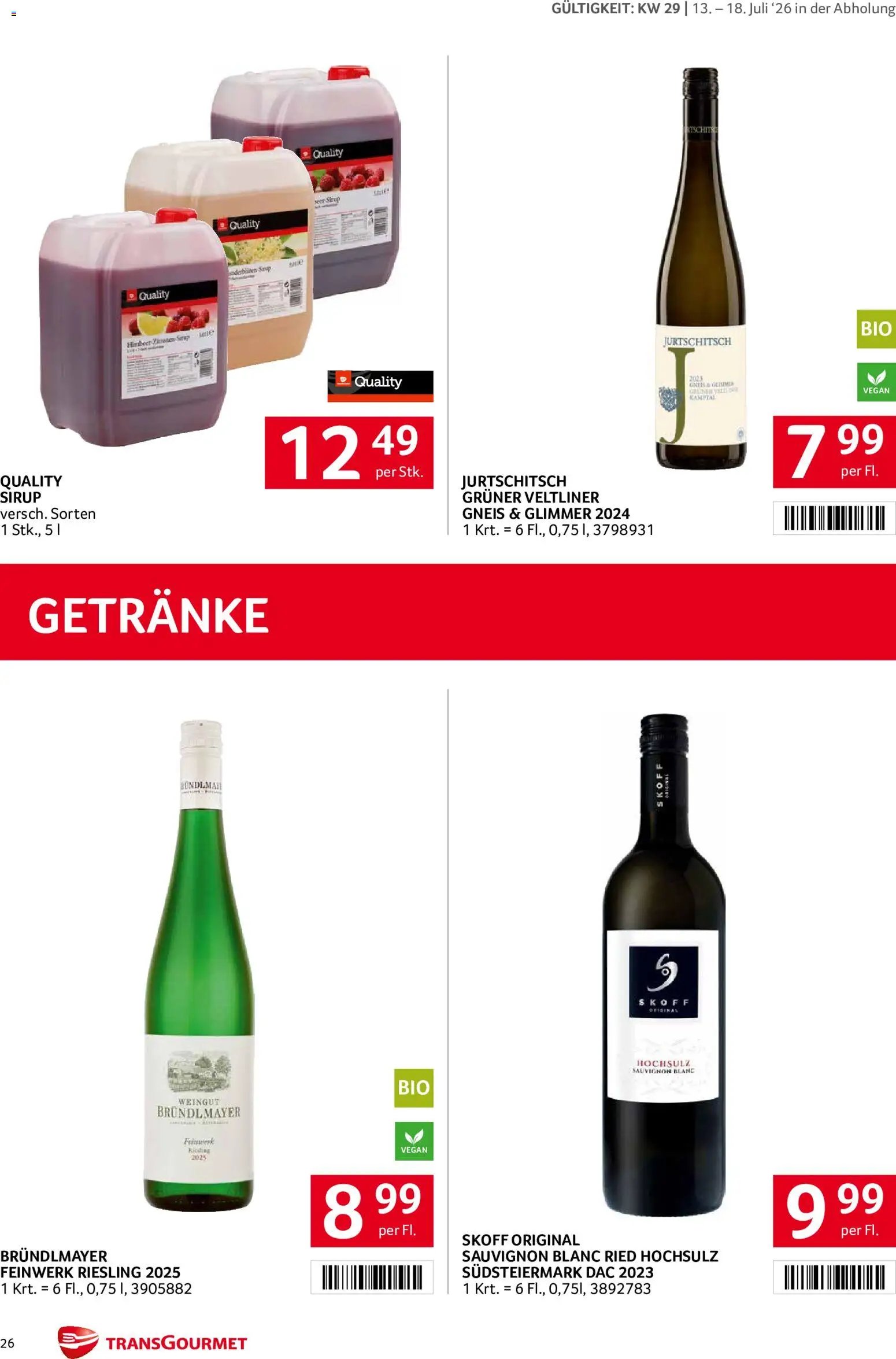 Transgourmet Flugblatt