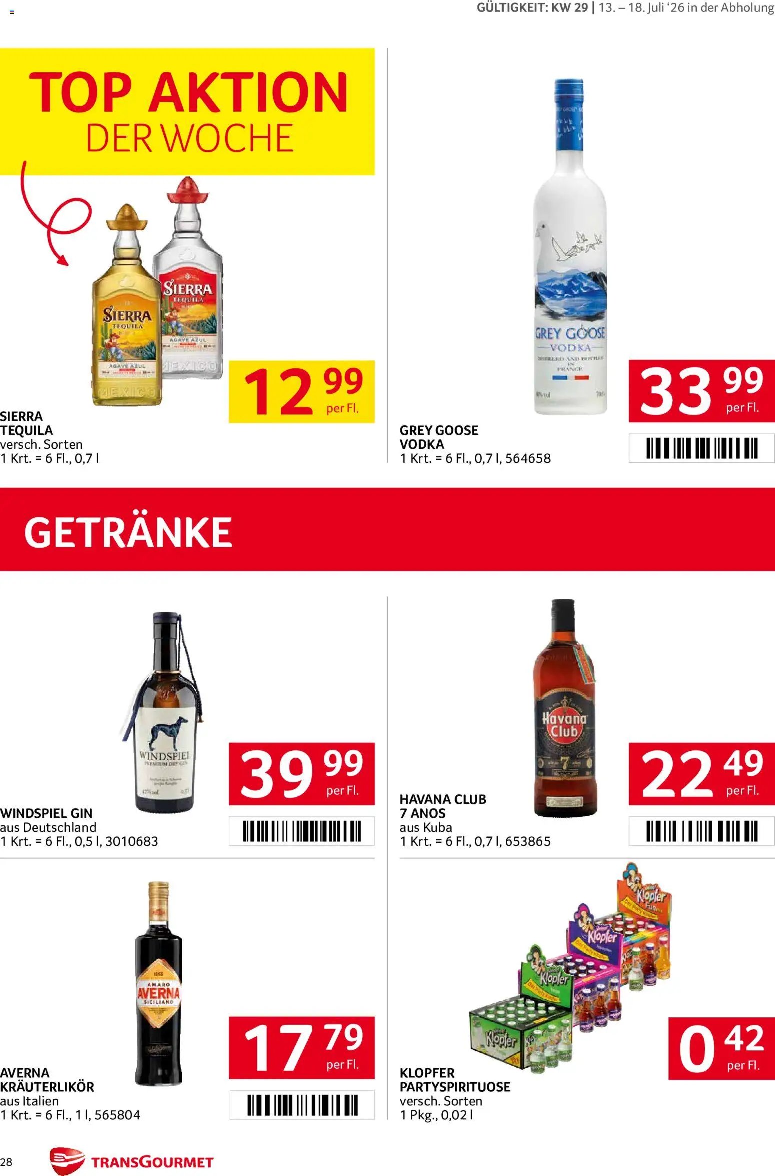 Transgourmet Flugblatt