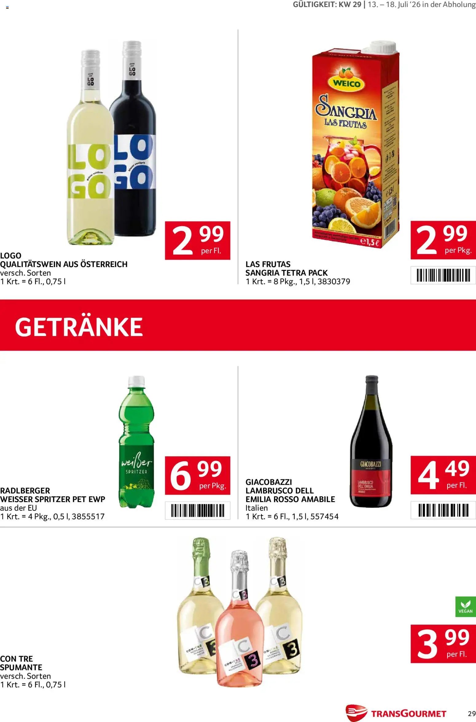 Transgourmet Flugblatt