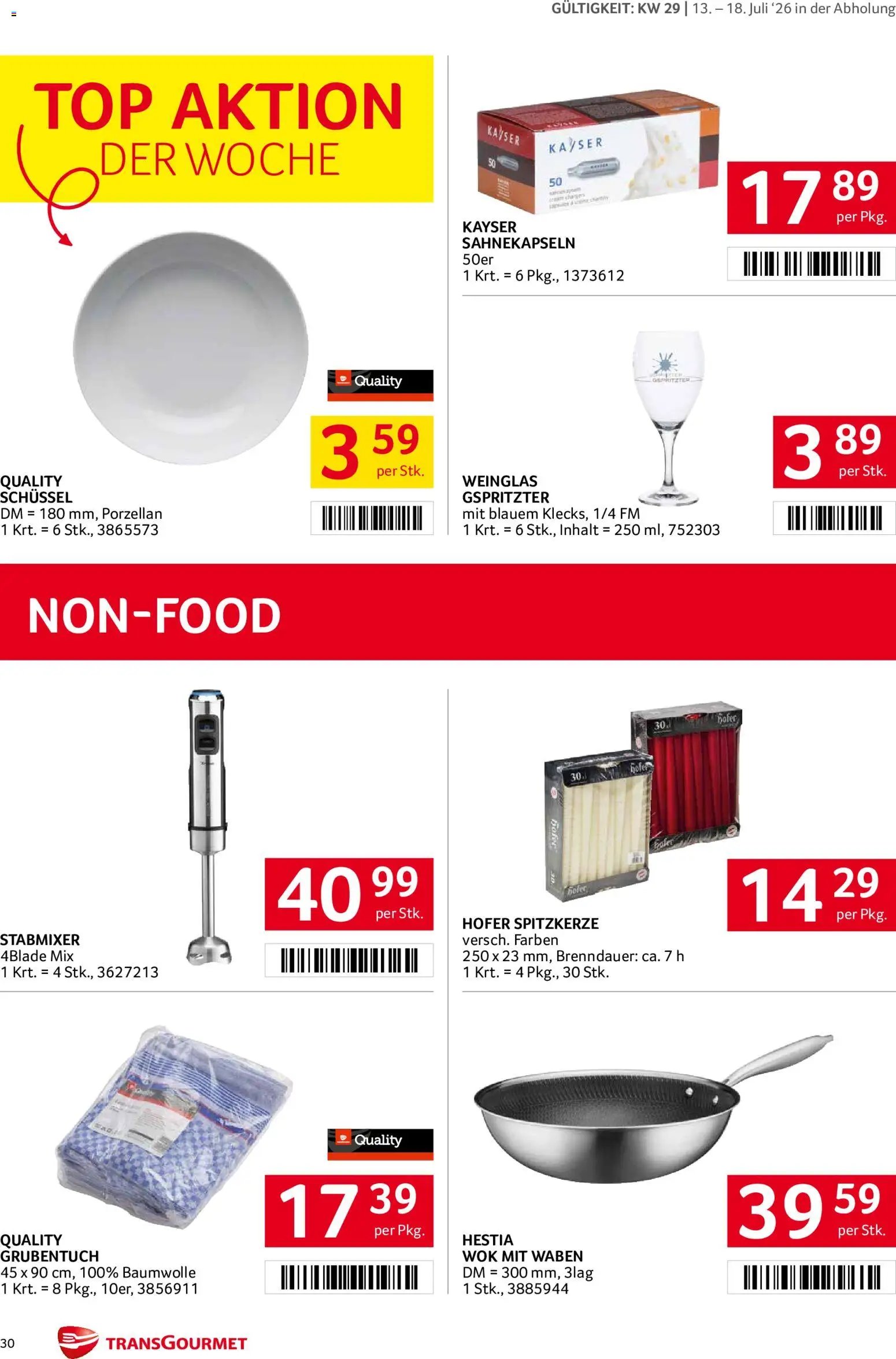 Transgourmet Flugblatt