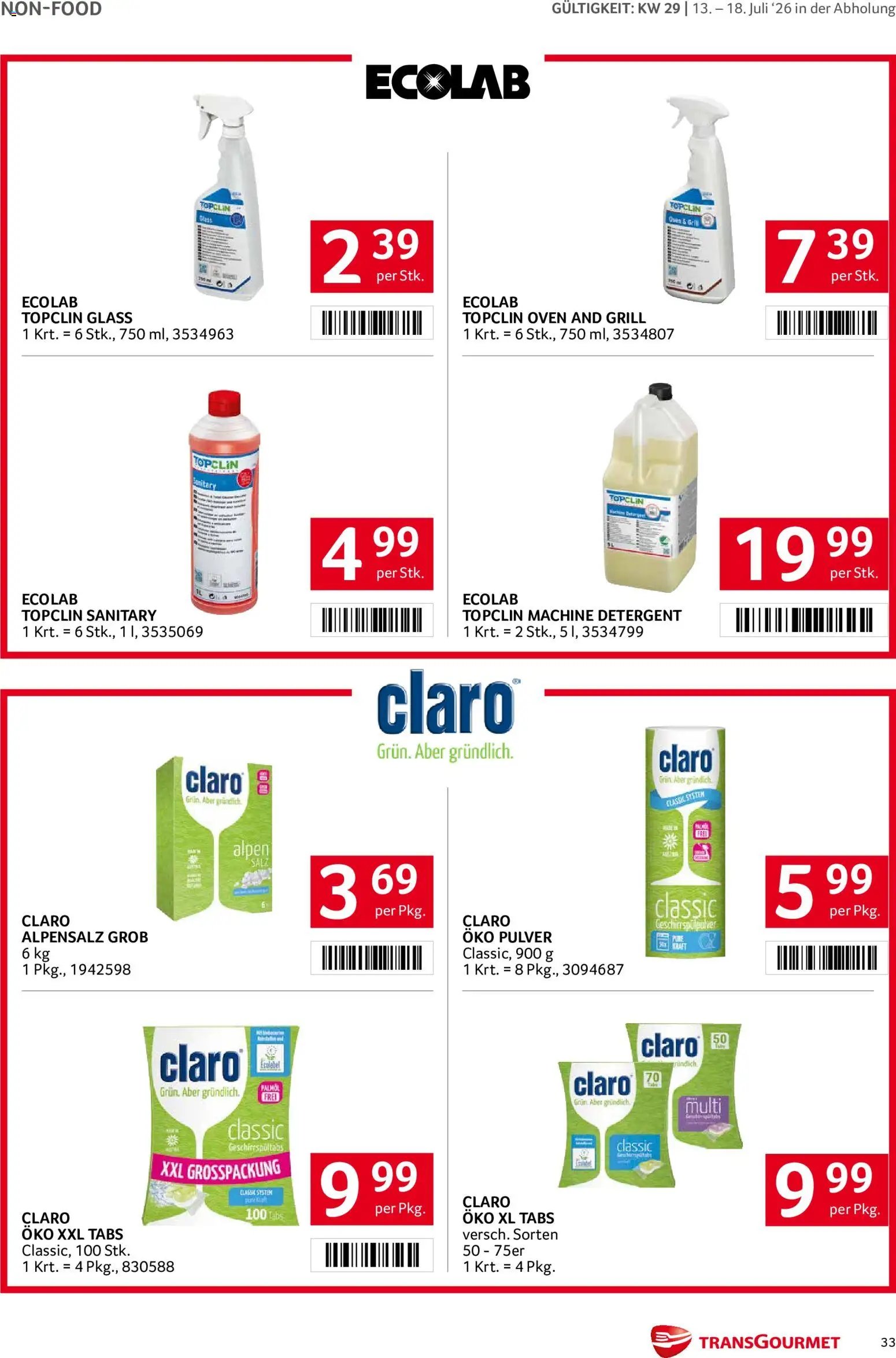 Transgourmet Flugblatt