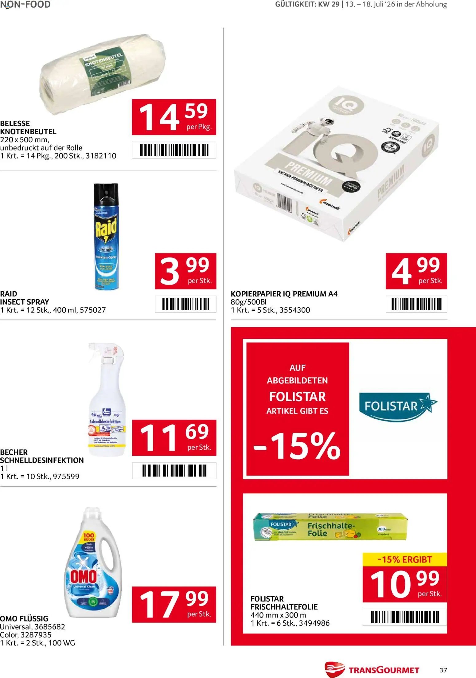 Transgourmet Flugblatt