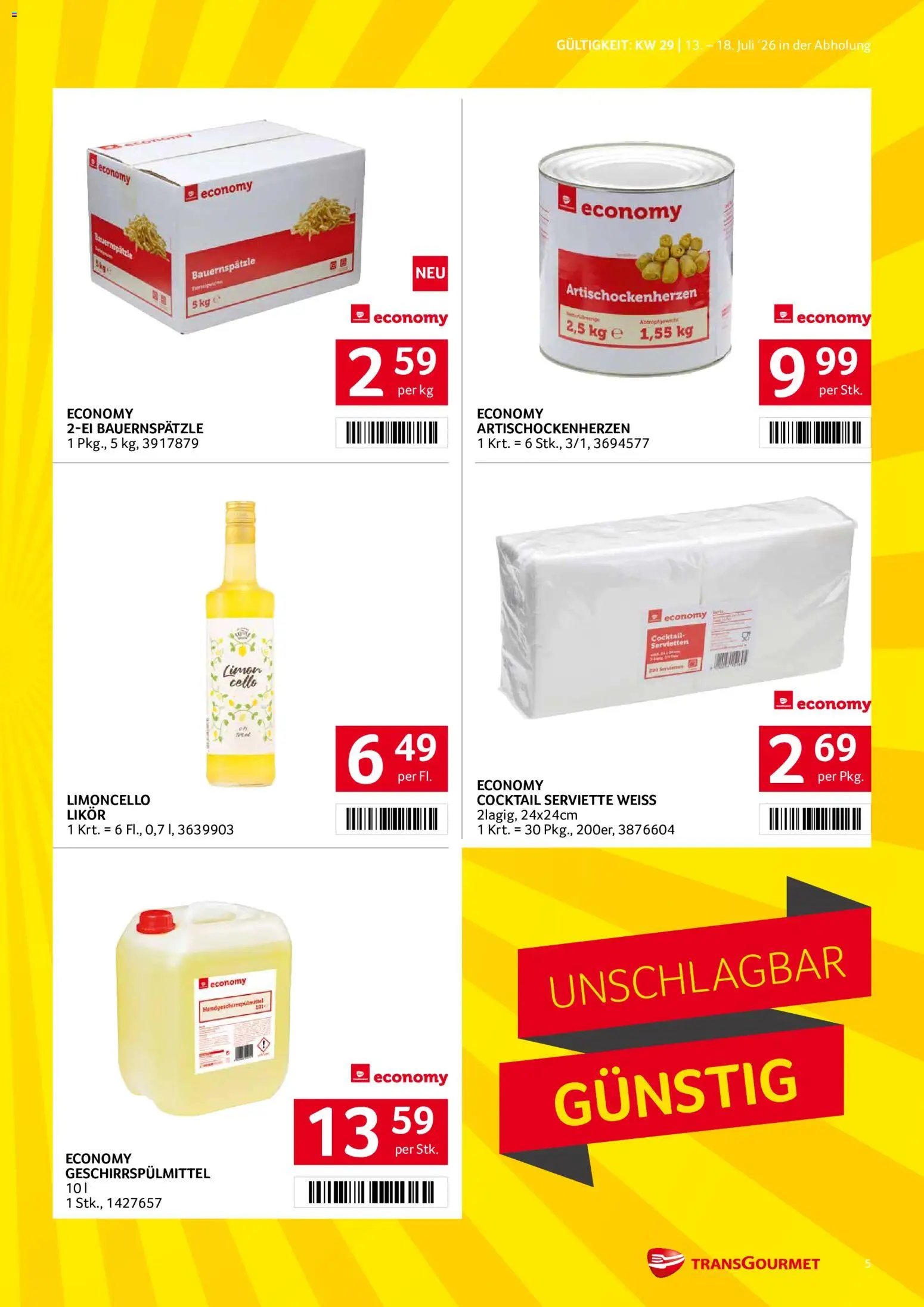 Transgourmet Flugblatt
