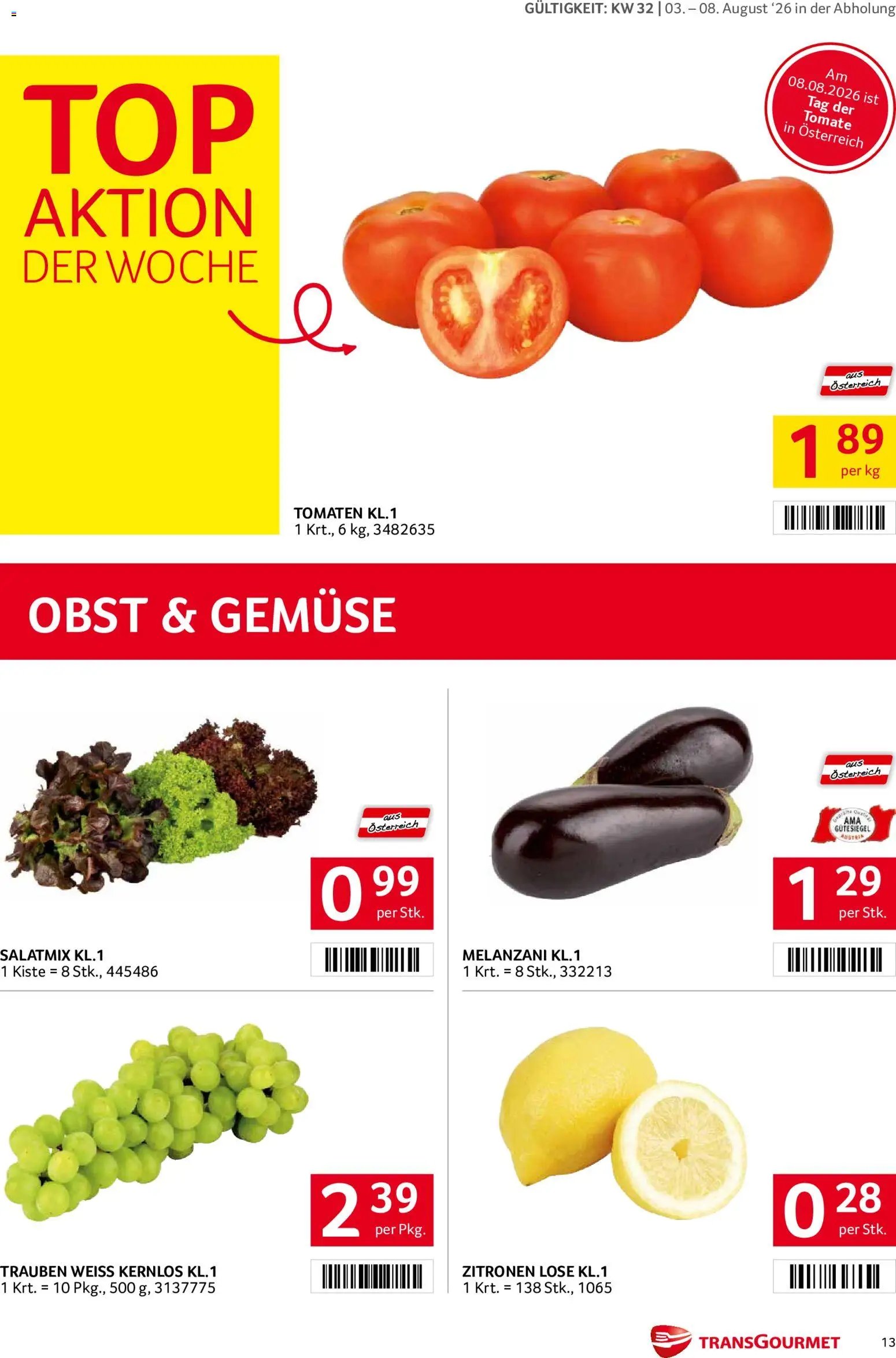 Transgourmet Flugblatt